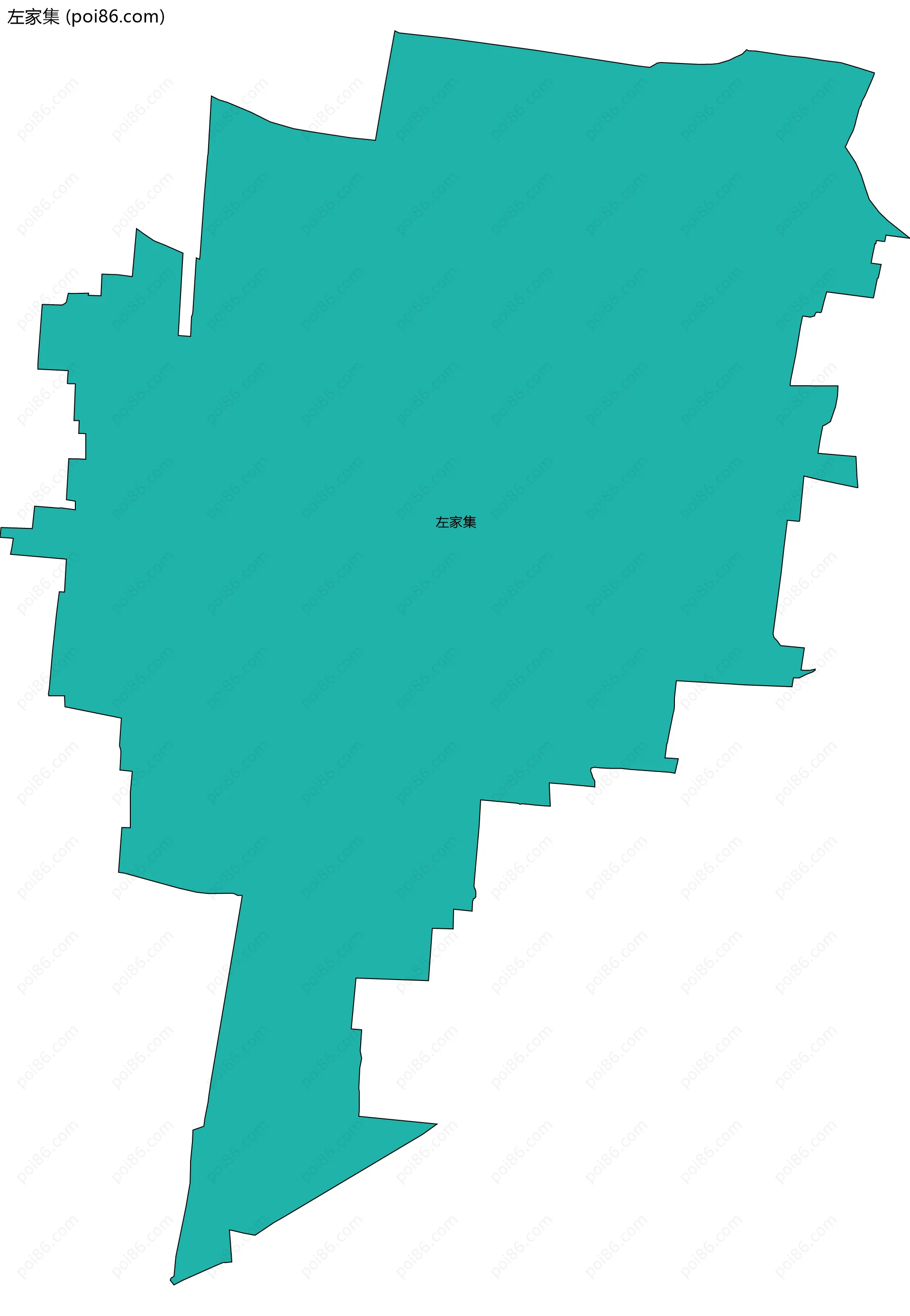 左家集边界地图