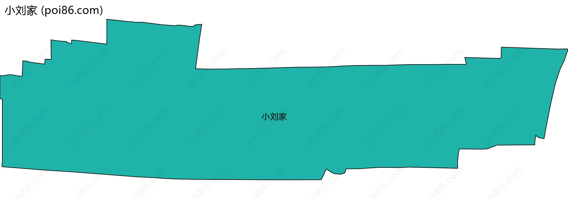 小刘家边界地图
