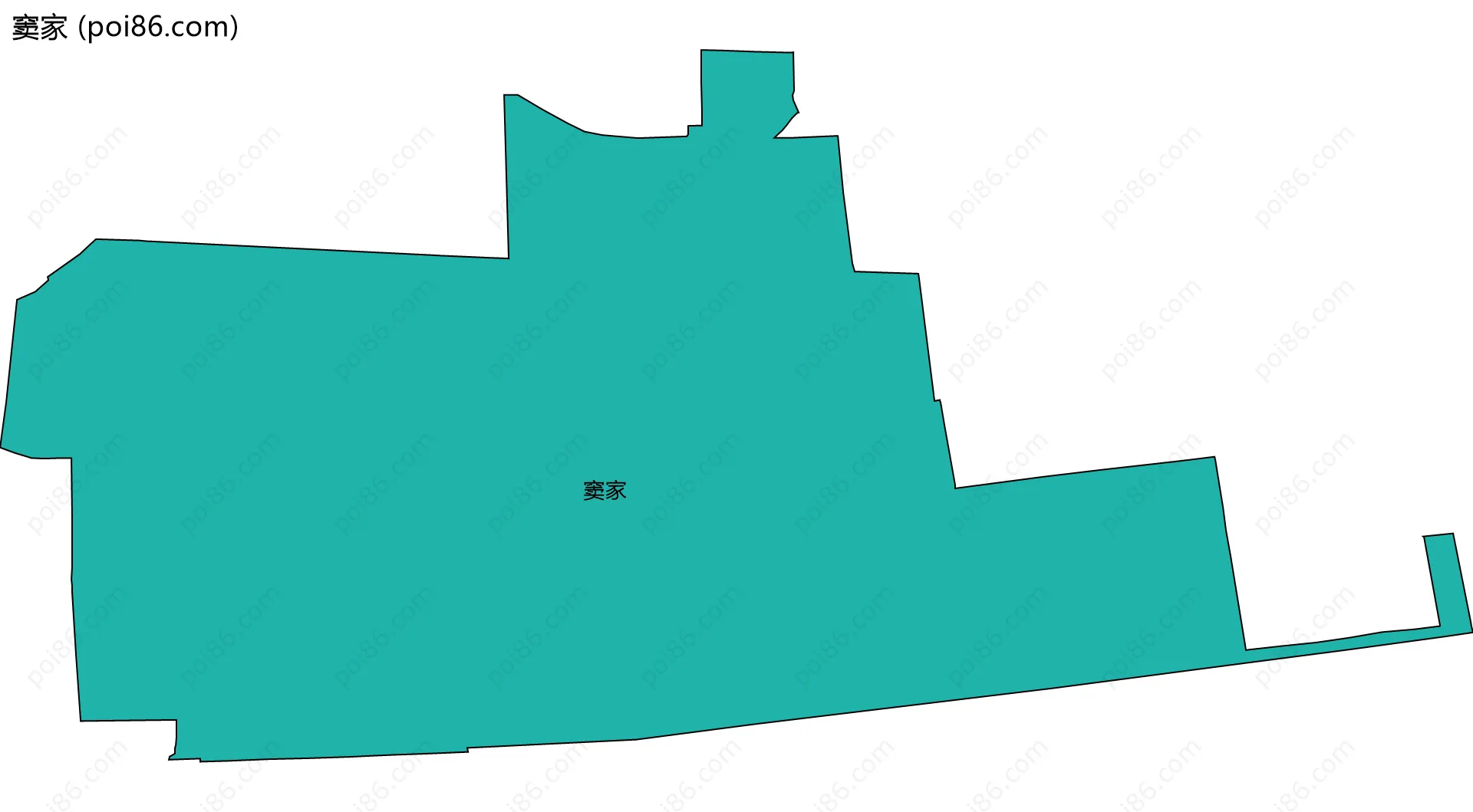 窦家边界地图