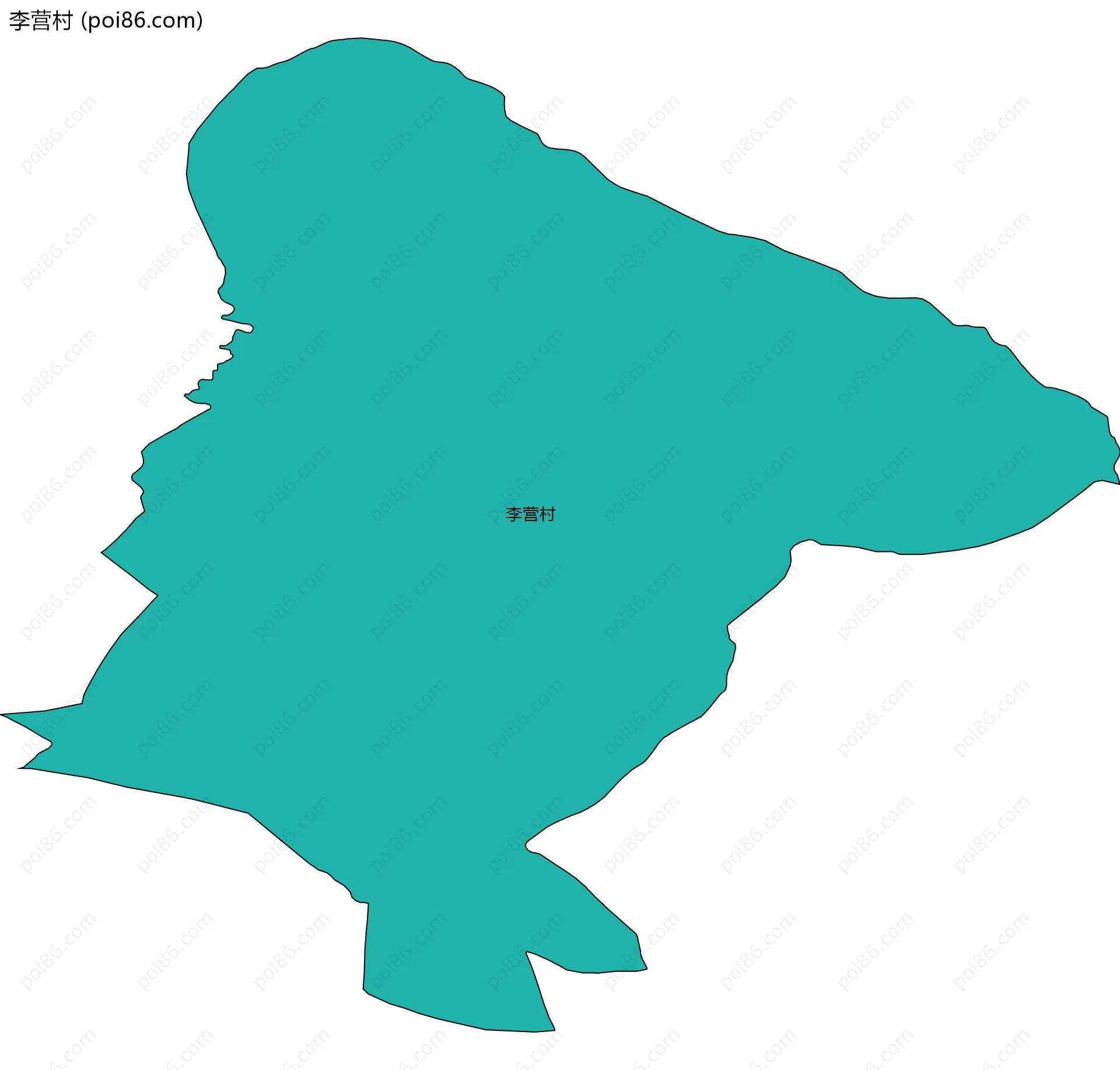 李营村边界地图