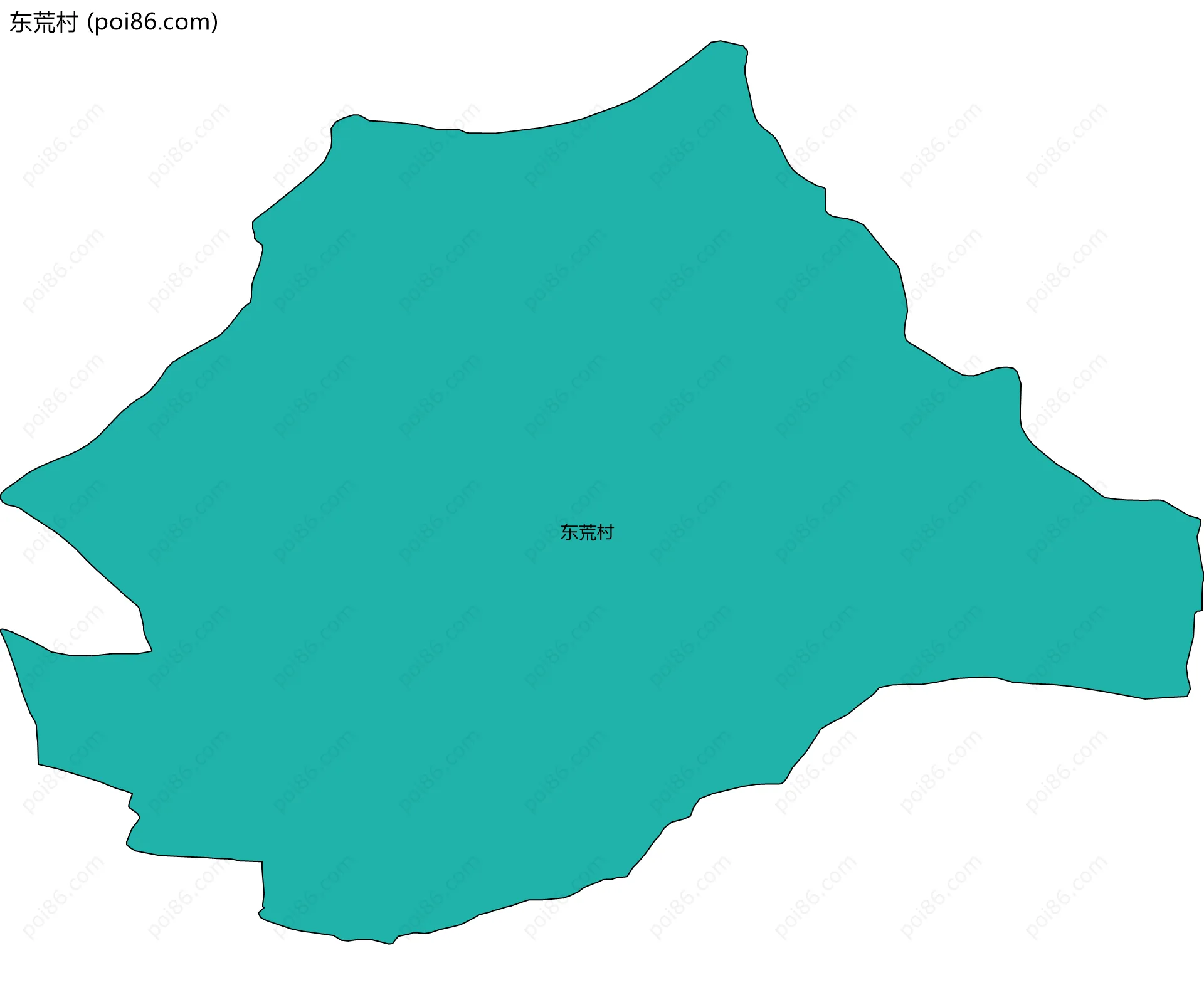 东荒村边界地图