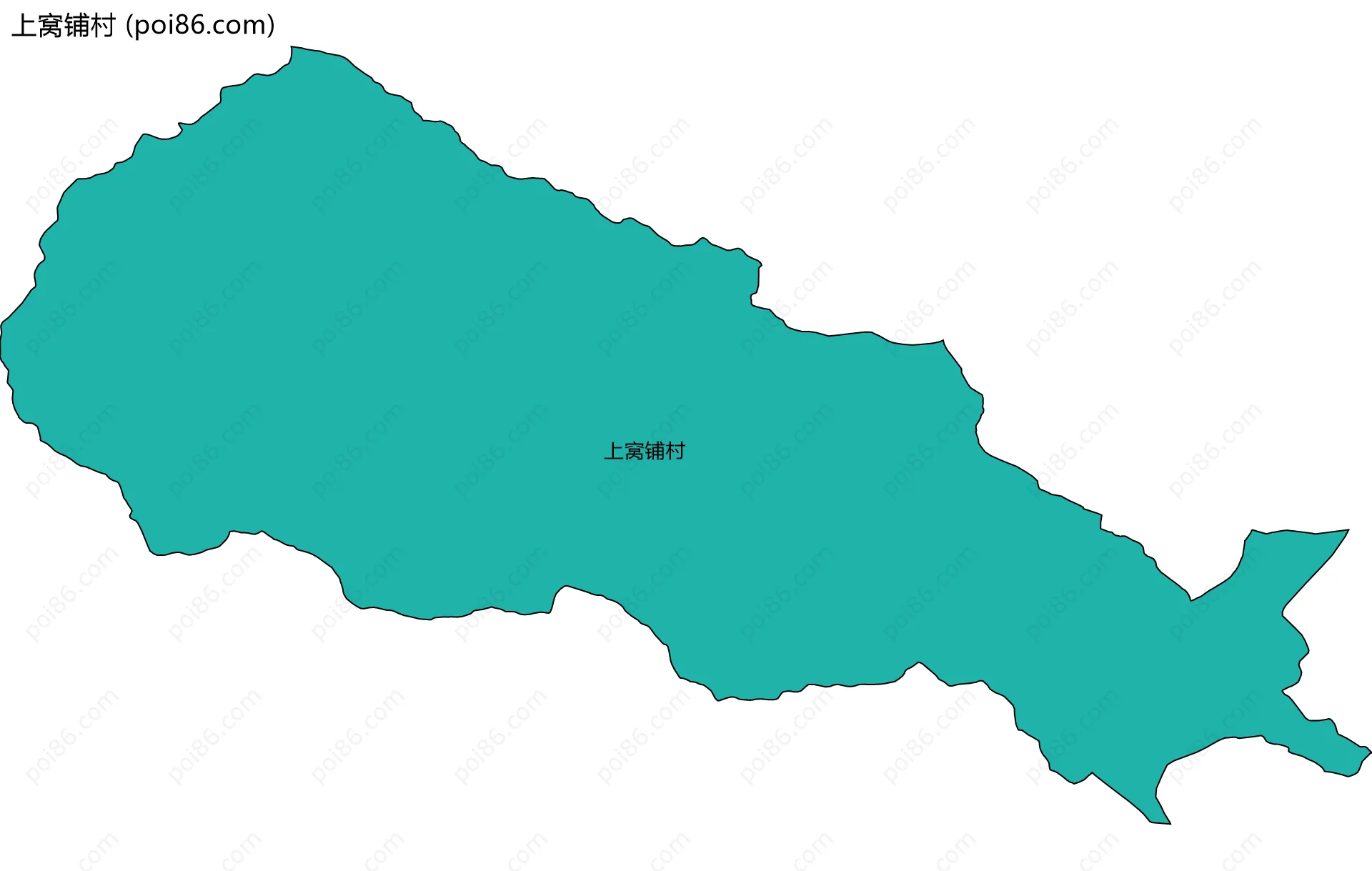 上窝铺村边界地图