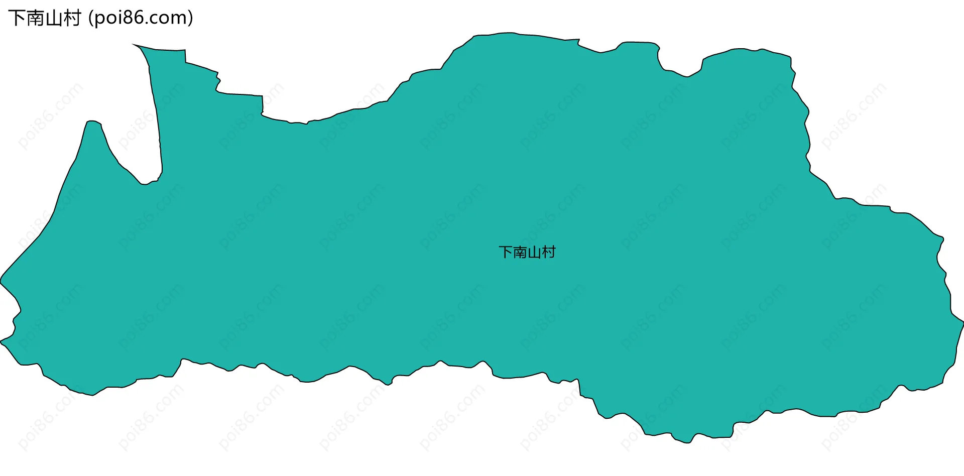 下南山村边界地图