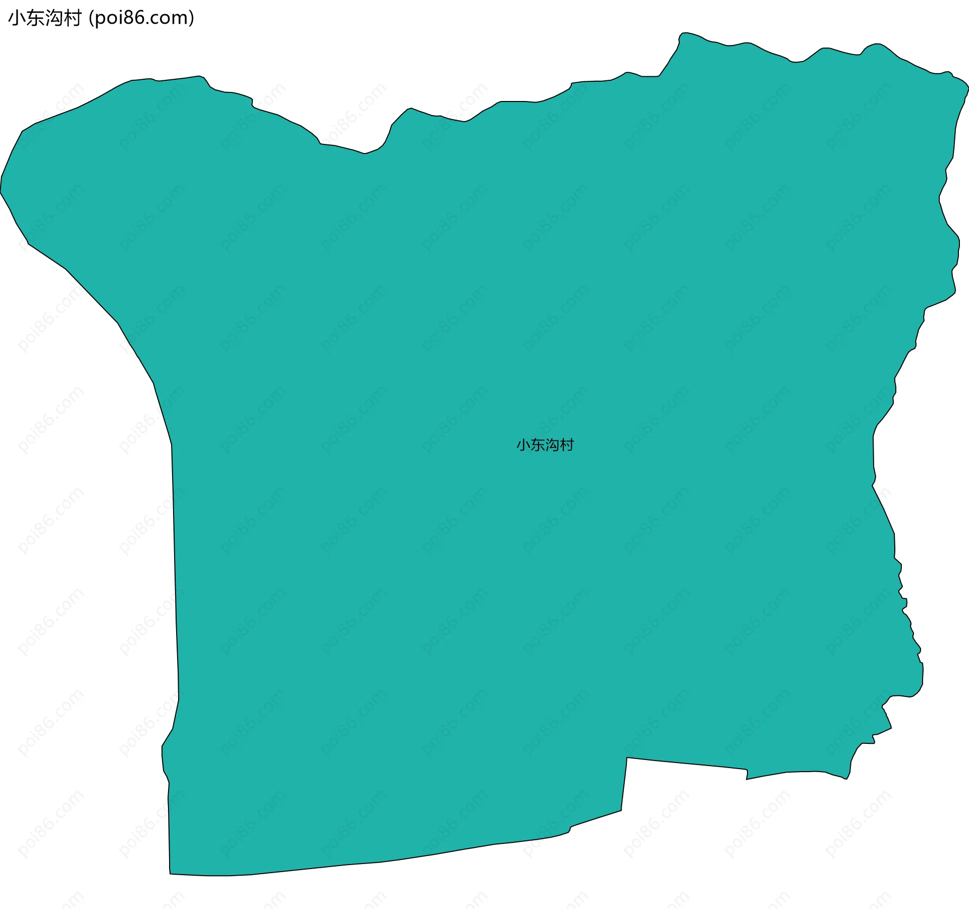 小东沟村边界地图