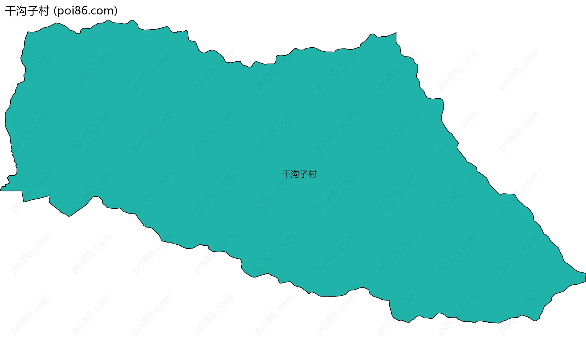 干沟子村边界地图