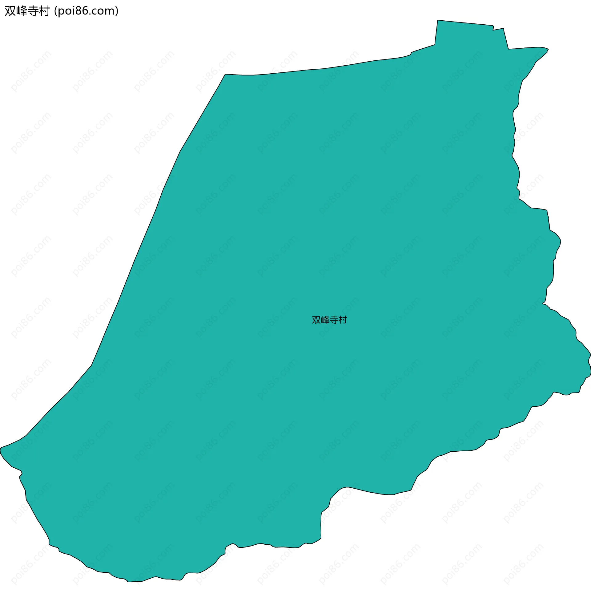 双峰寺村边界地图