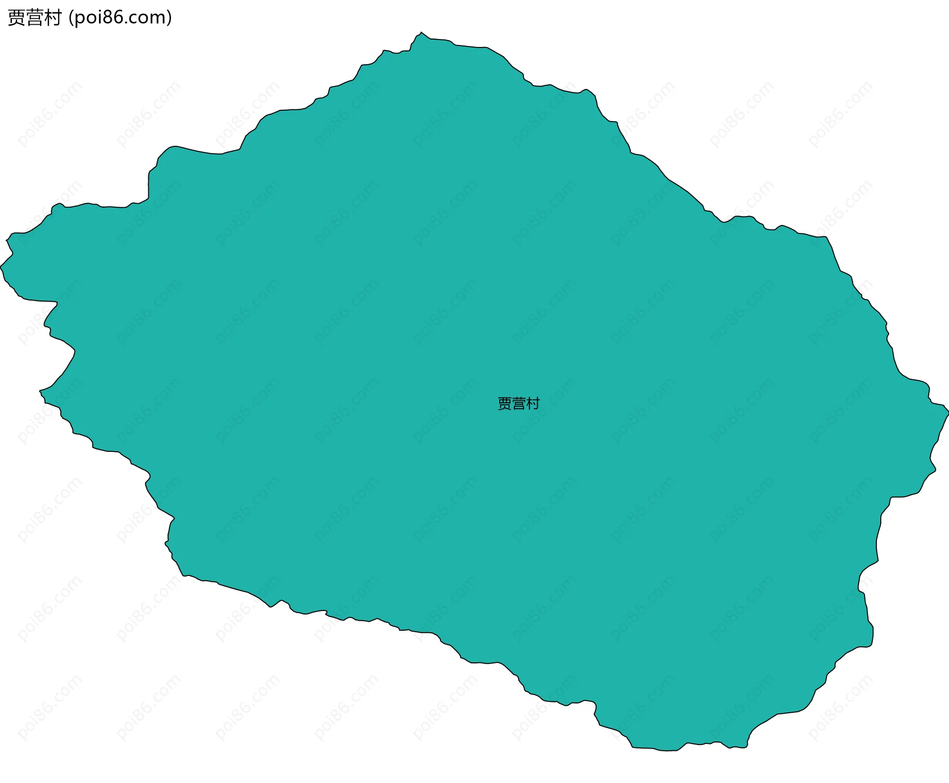 贾营村边界地图