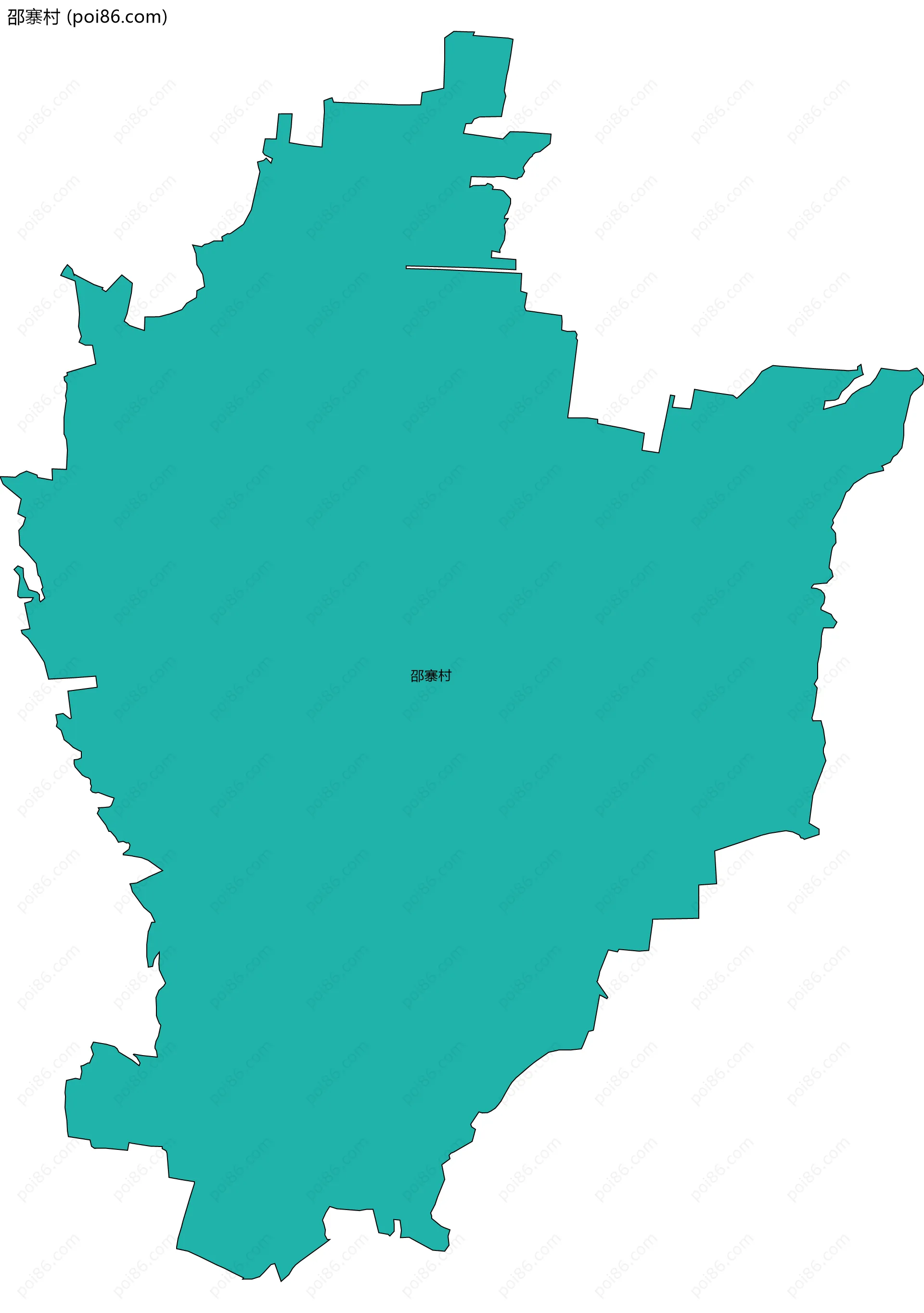 邵寨村边界地图