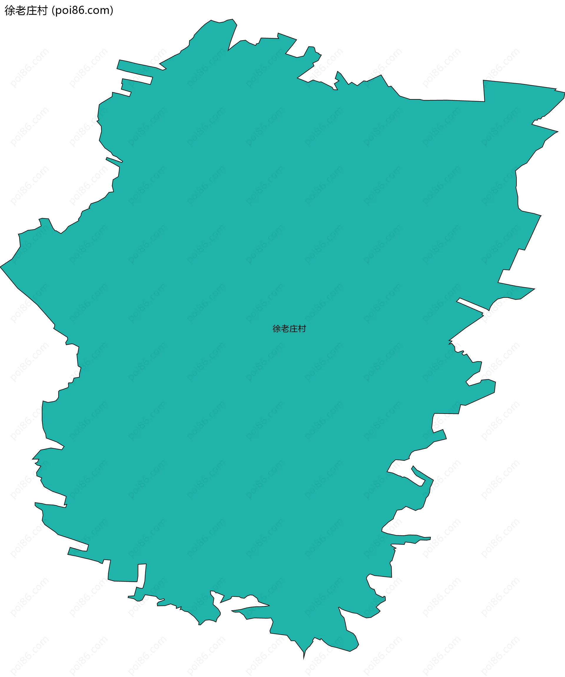 徐老庄村边界地图