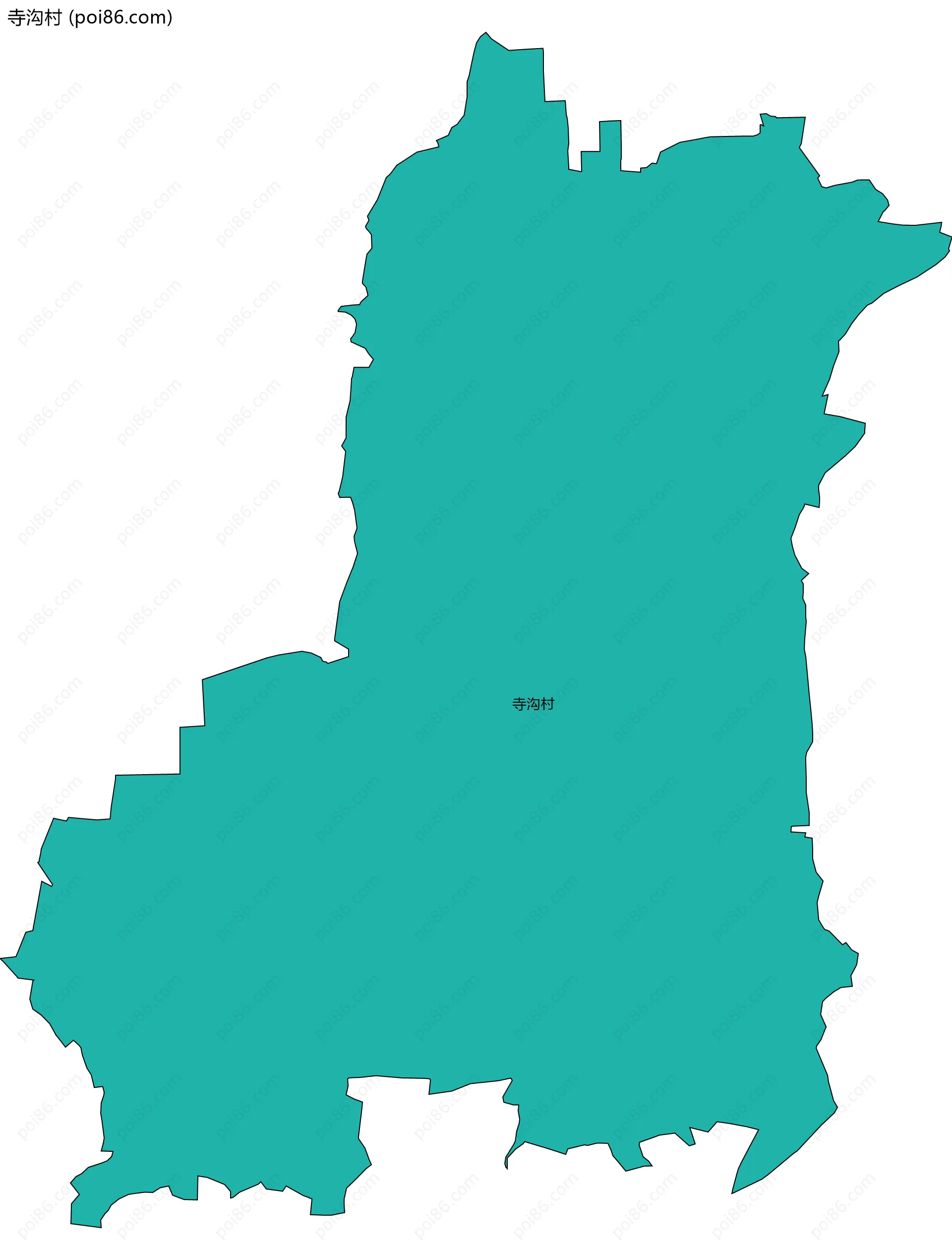 寺沟村边界地图