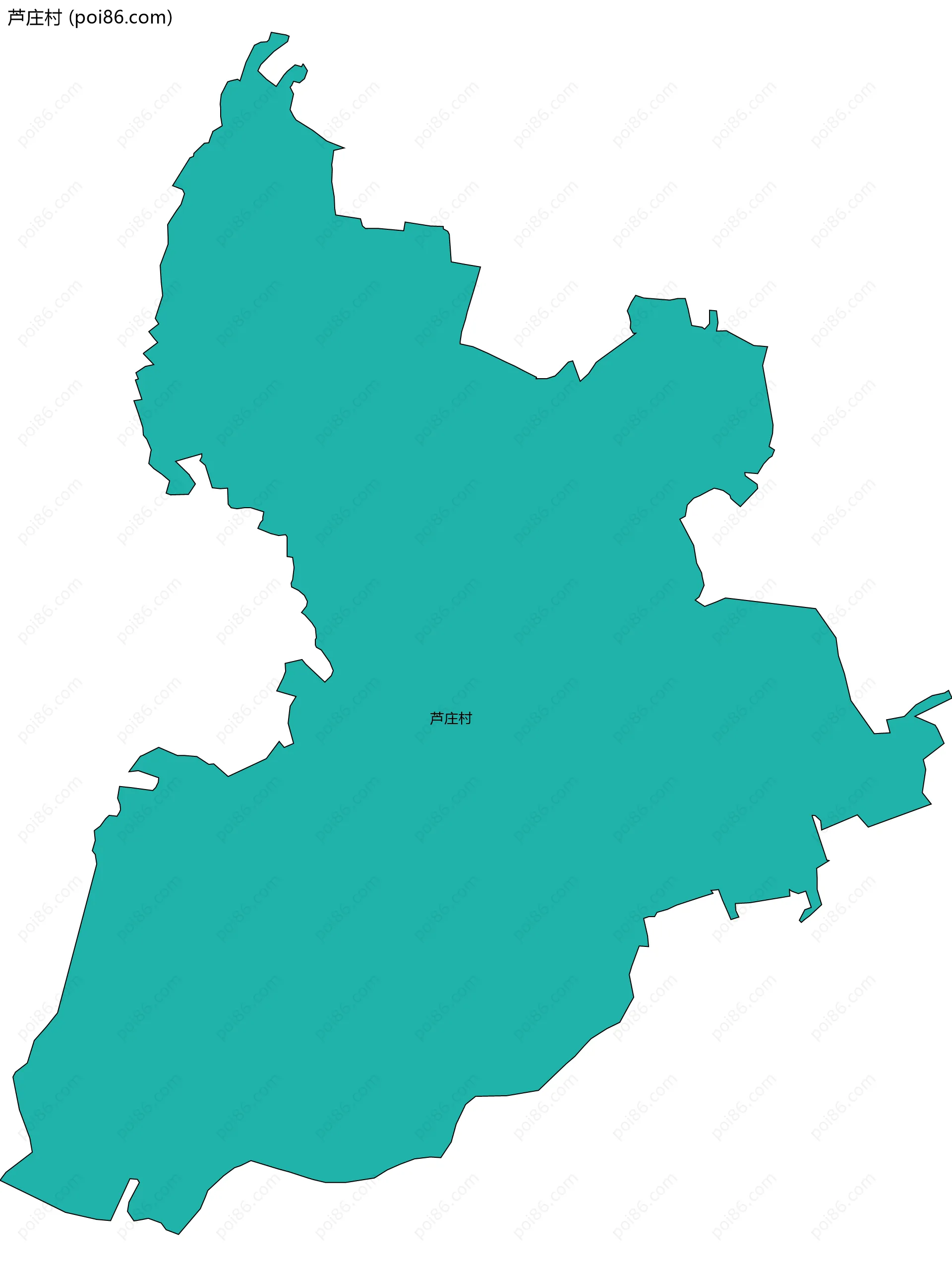 芦庄村边界地图