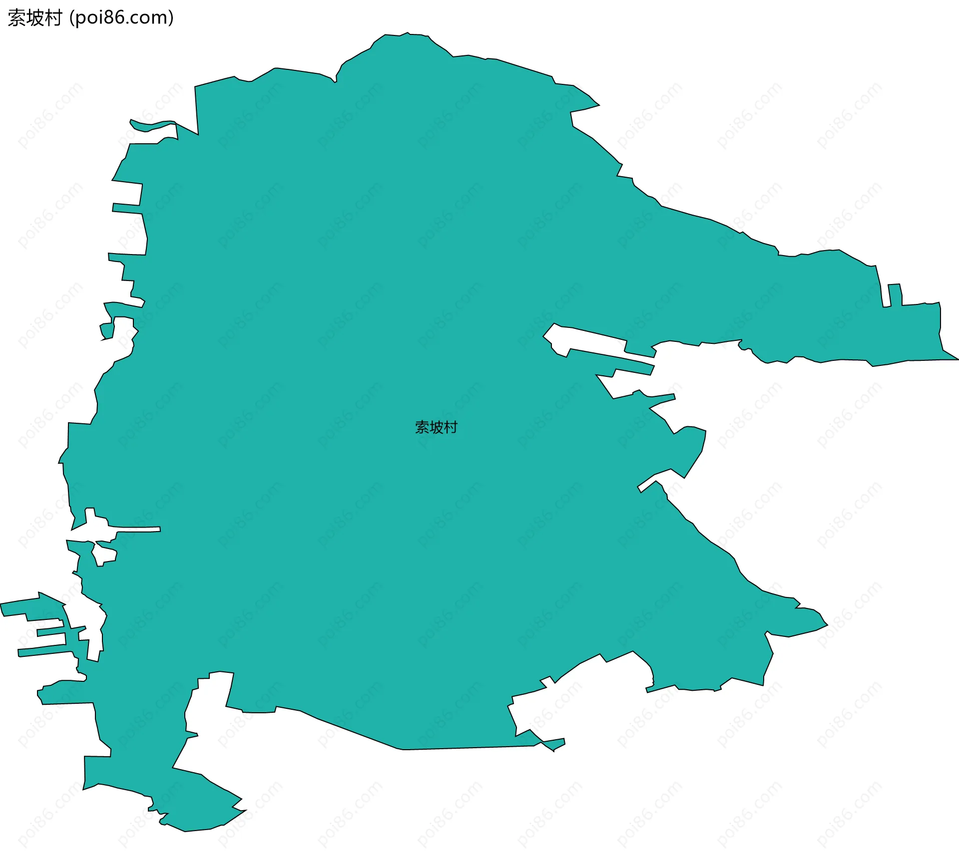 索坡村边界地图