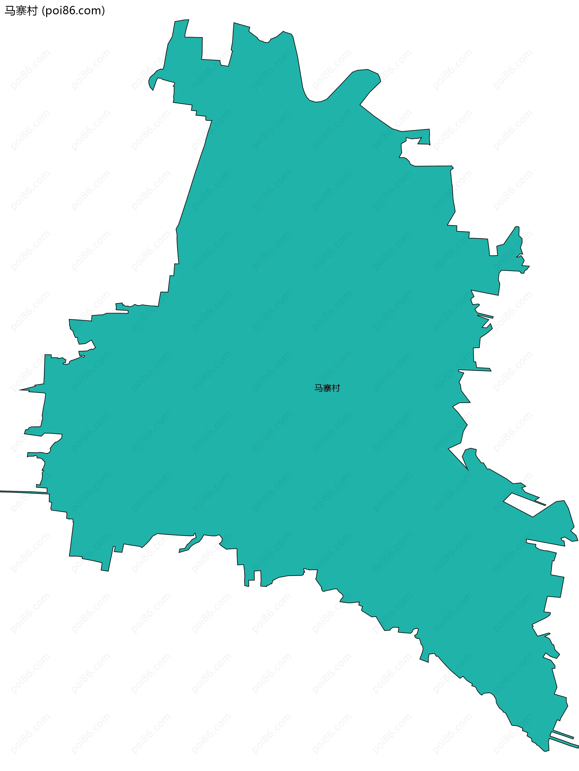 马寨村边界地图