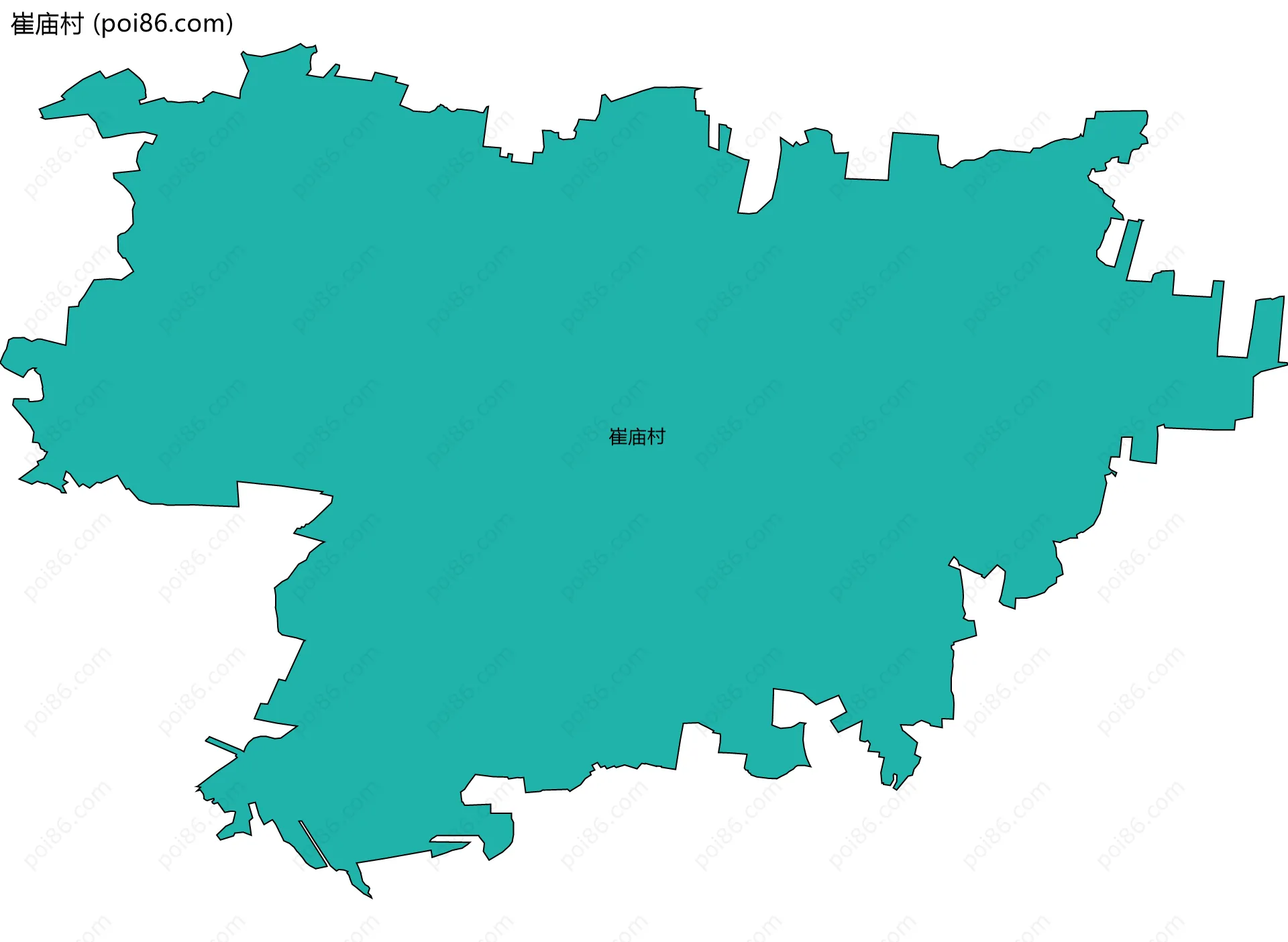 崔庙村边界地图