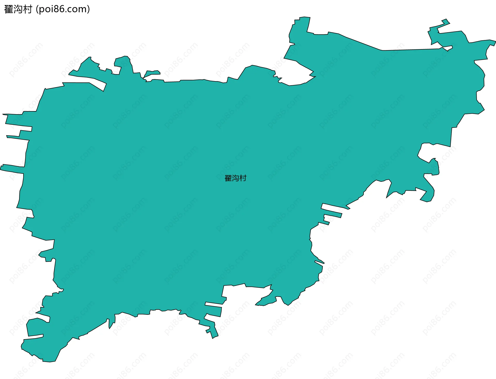 翟沟村边界地图