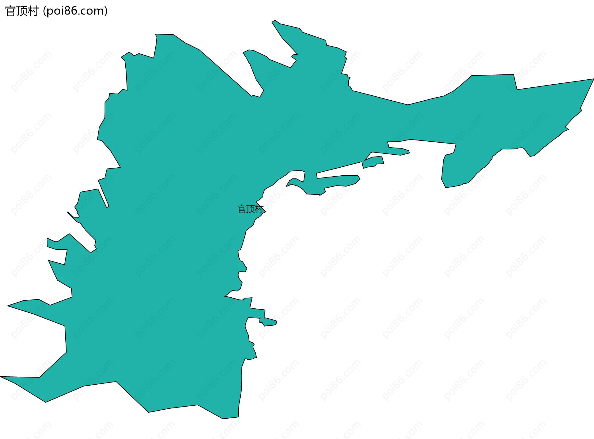 官顶村边界地图
