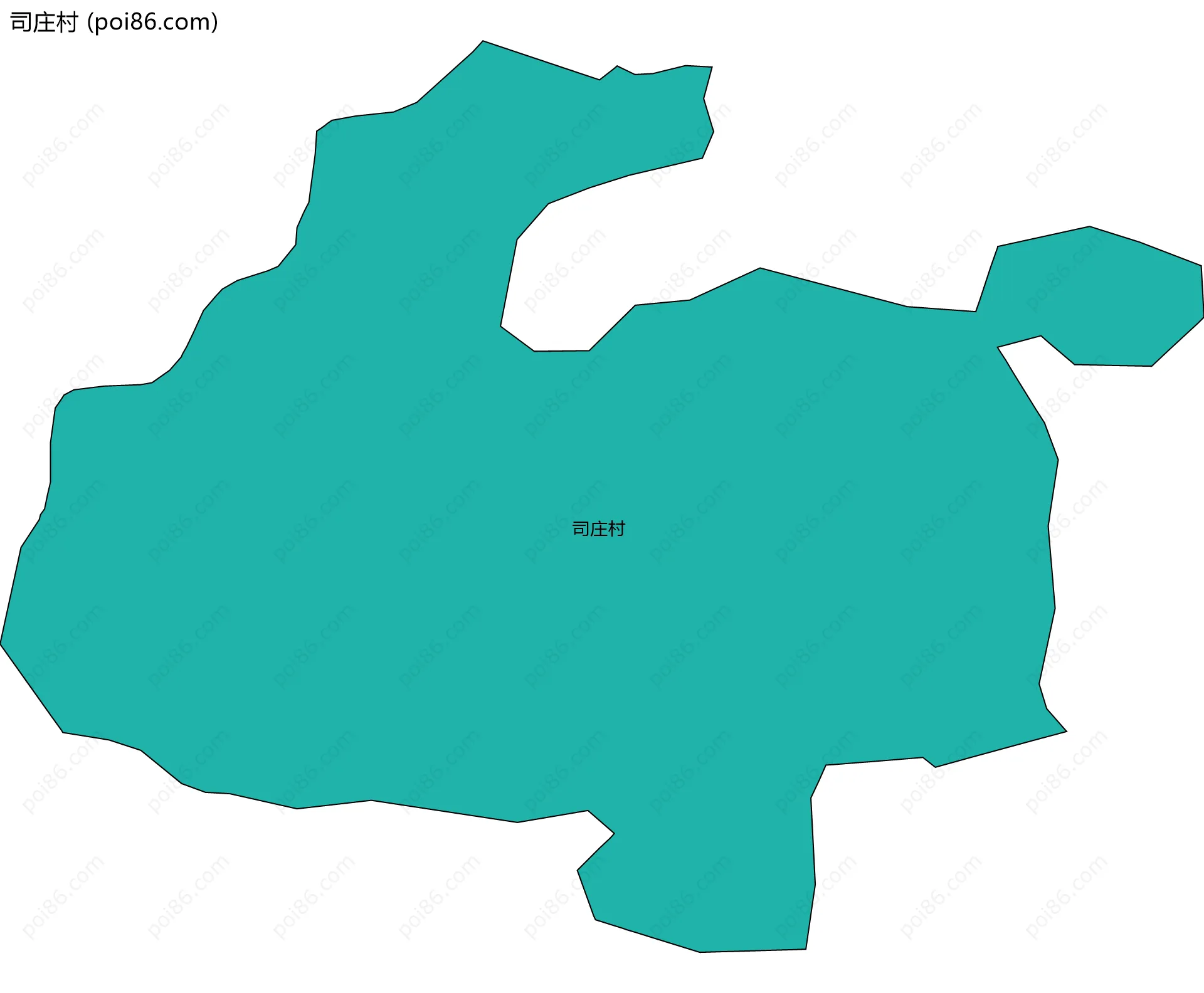 司庄村边界地图