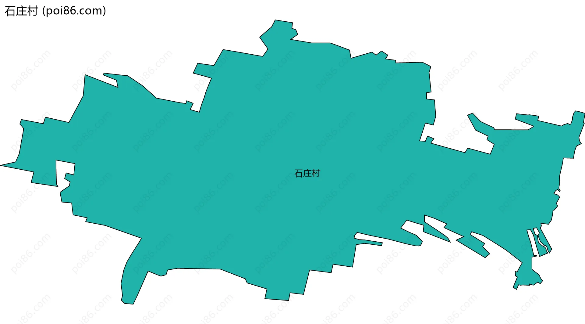 石庄村边界地图