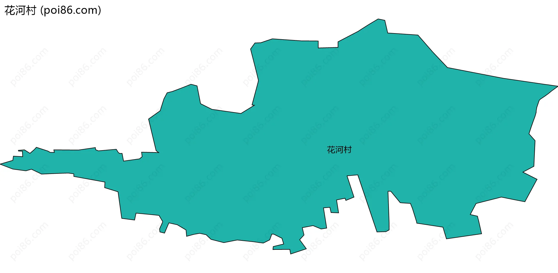 花河村边界地图