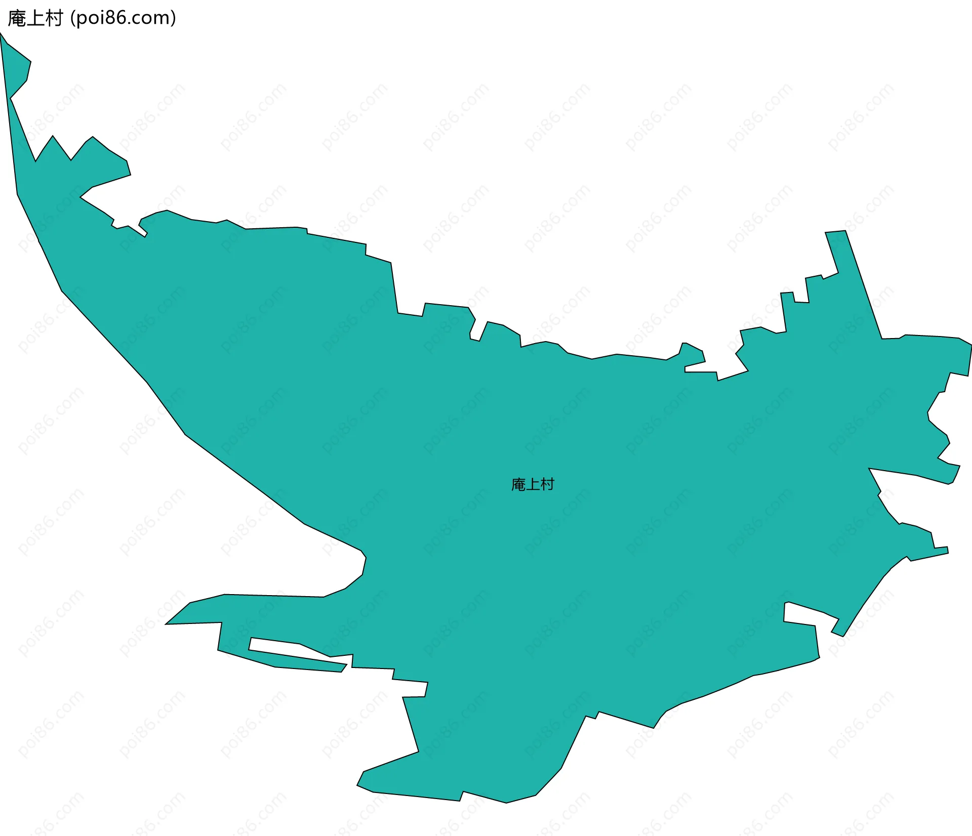 庵上村边界地图