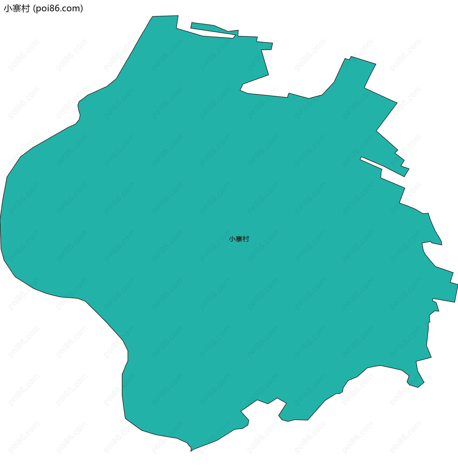 小寨村边界地图