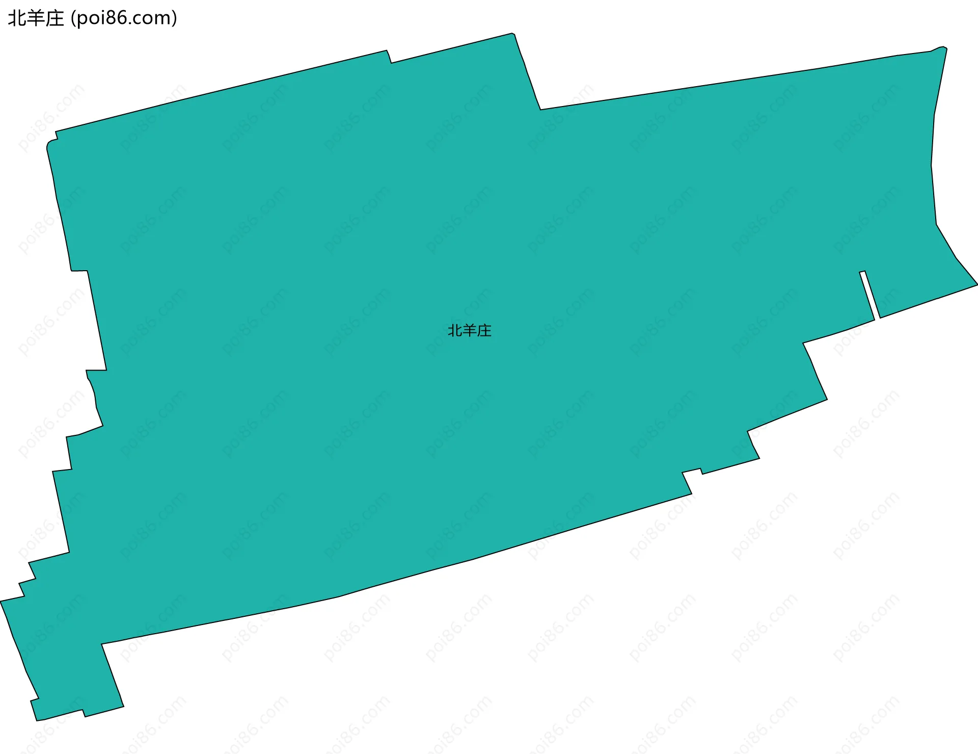 北羊庄边界地图