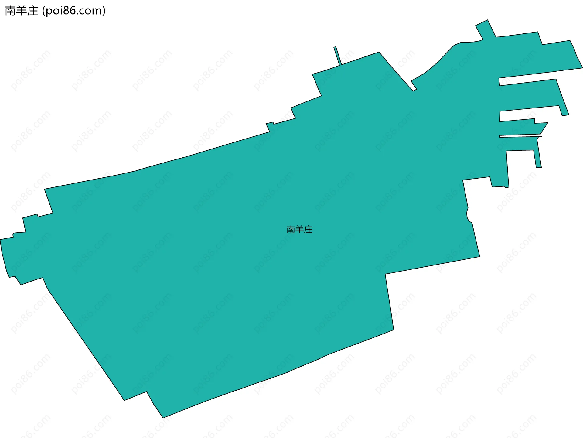 南羊庄边界地图