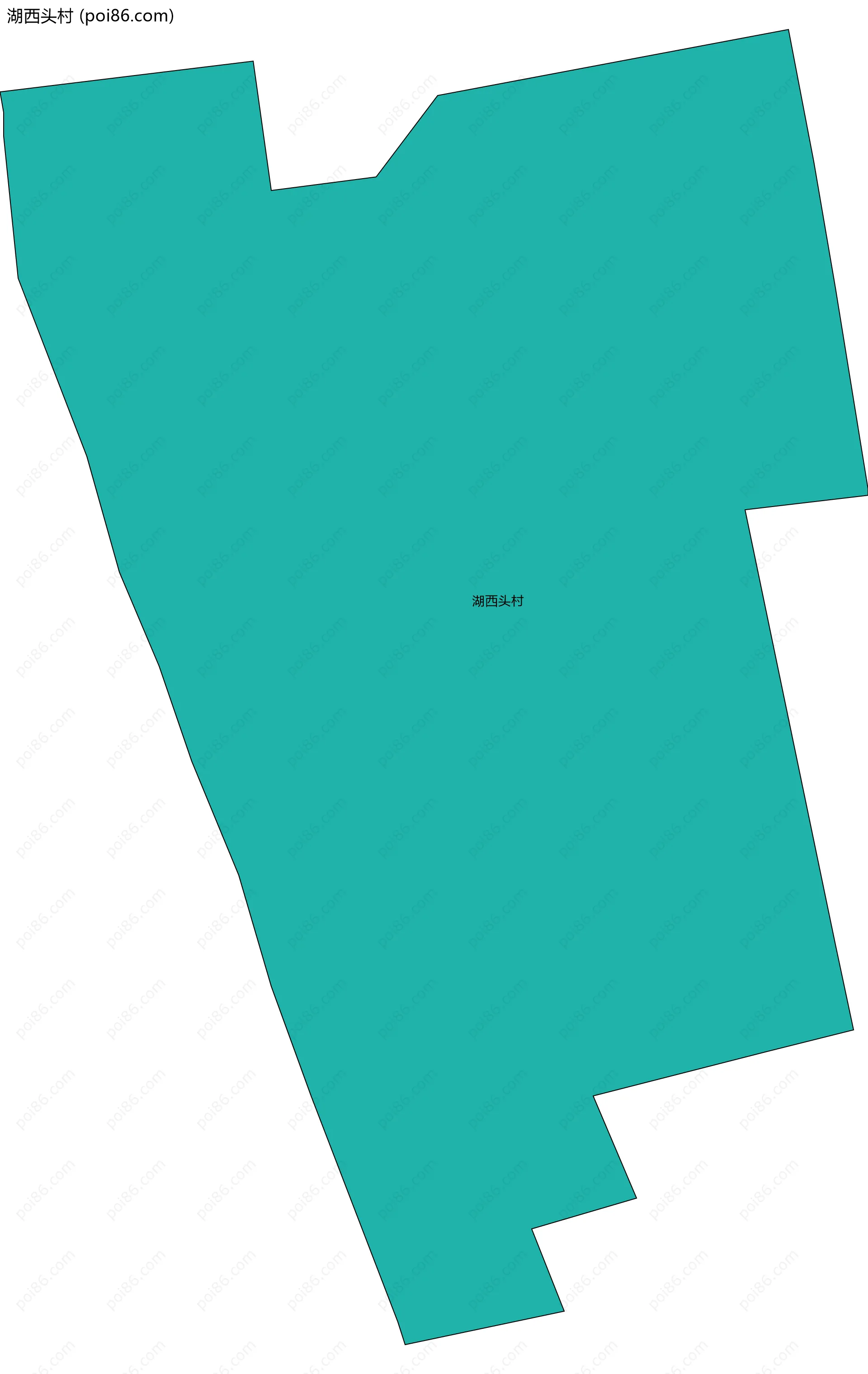 湖西头村边界地图