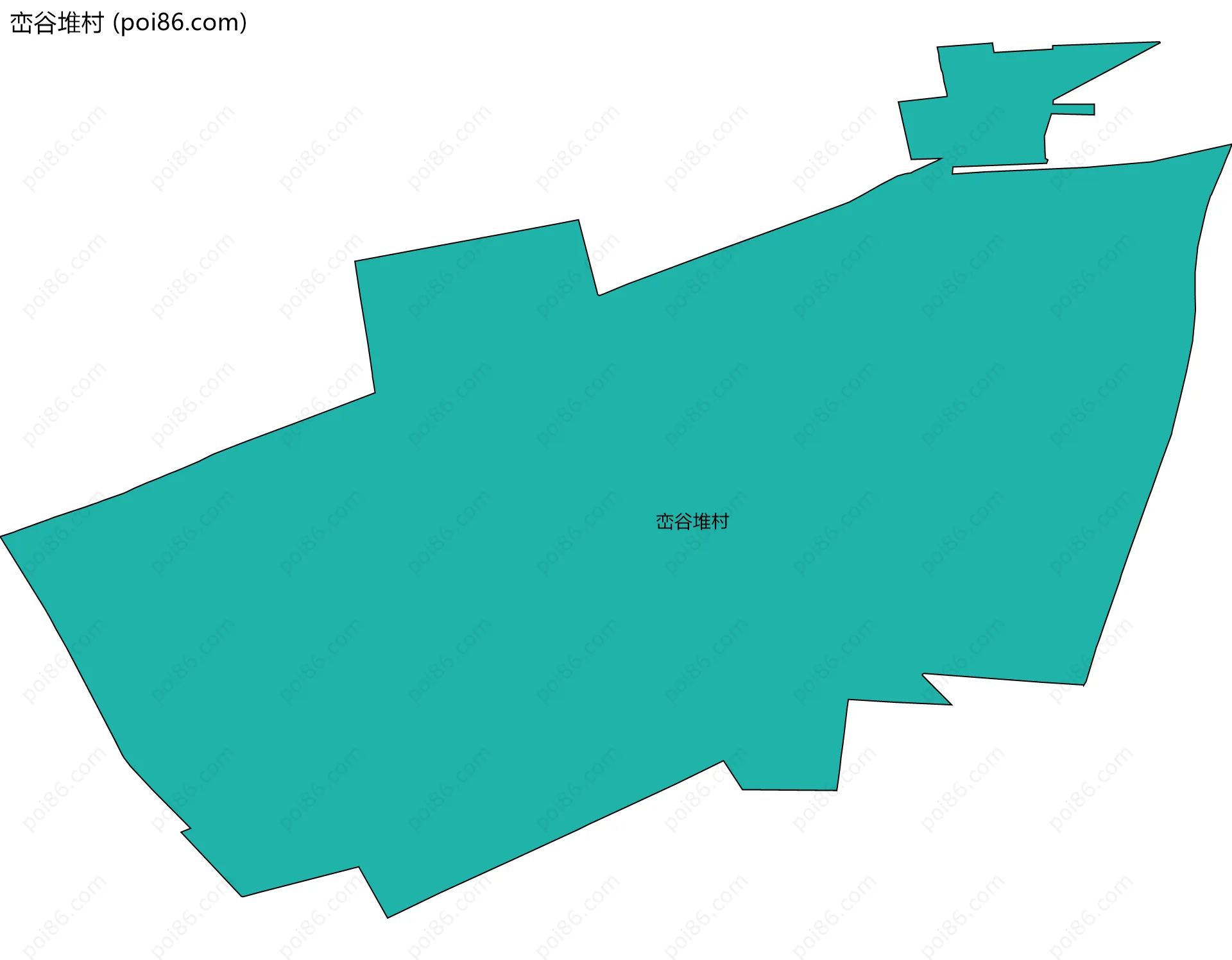 峦谷堆村边界地图