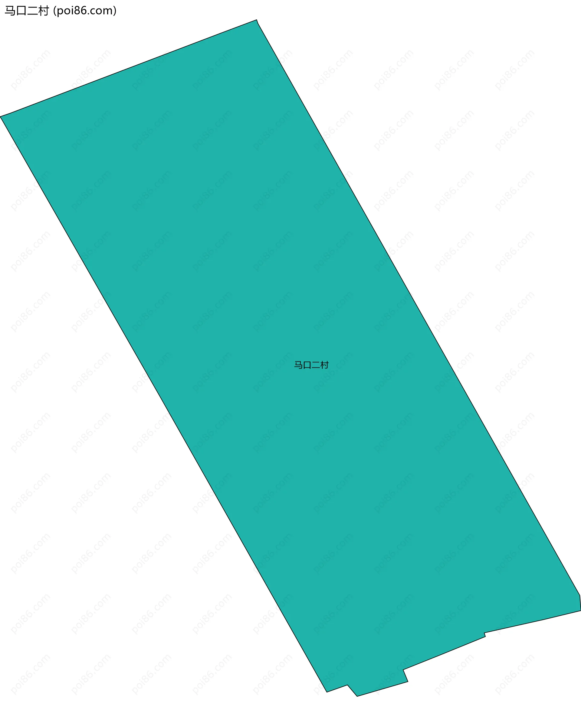 马口二村边界地图