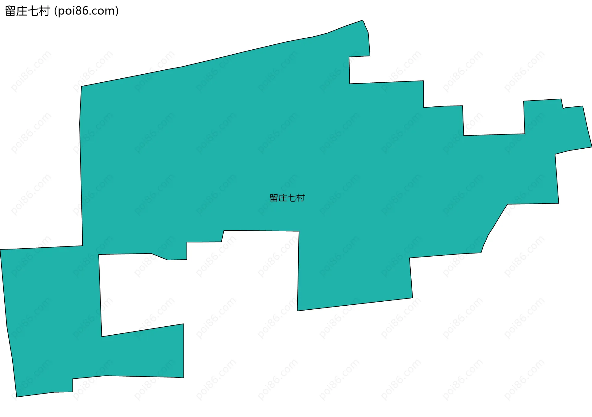 留庄七村边界地图