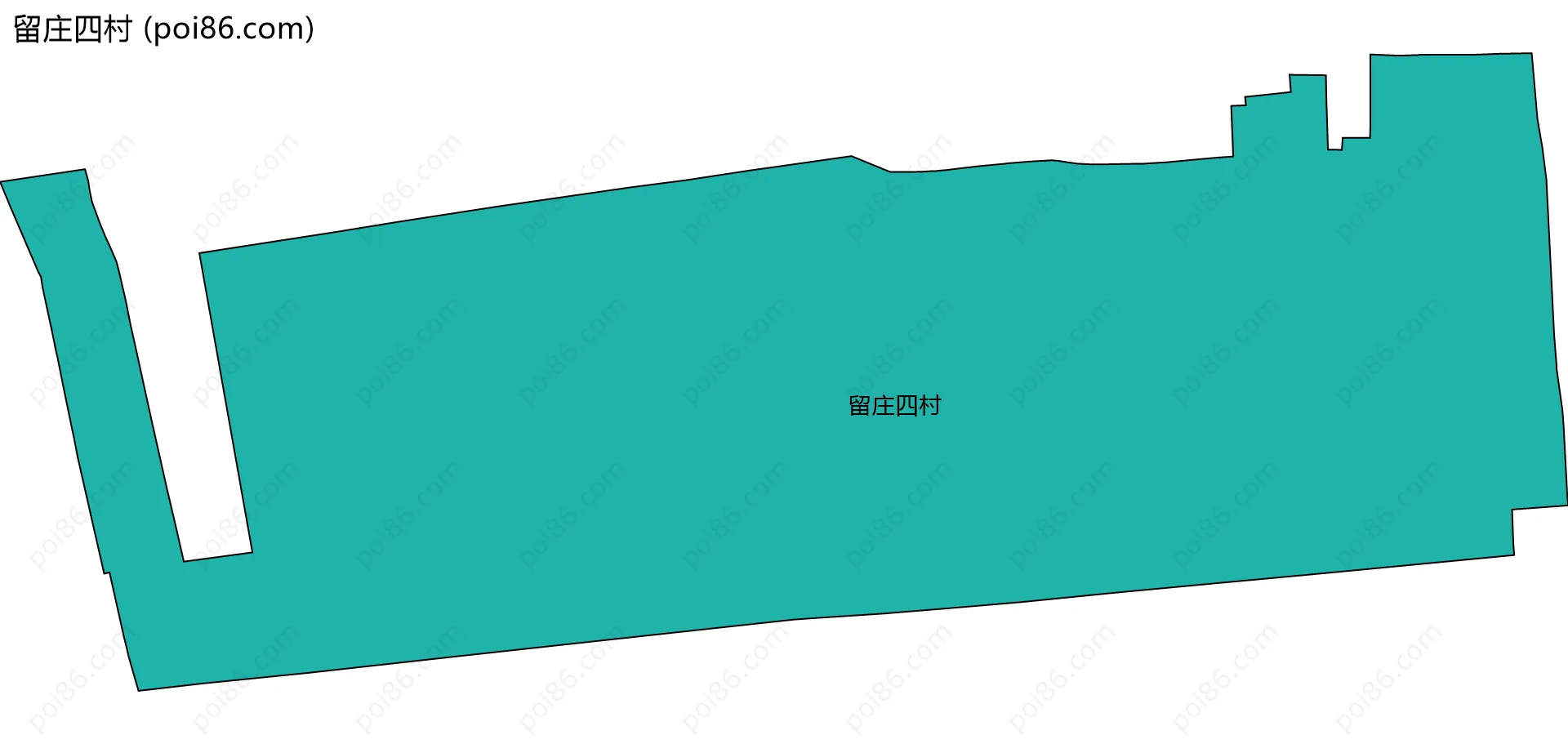 留庄四村边界地图