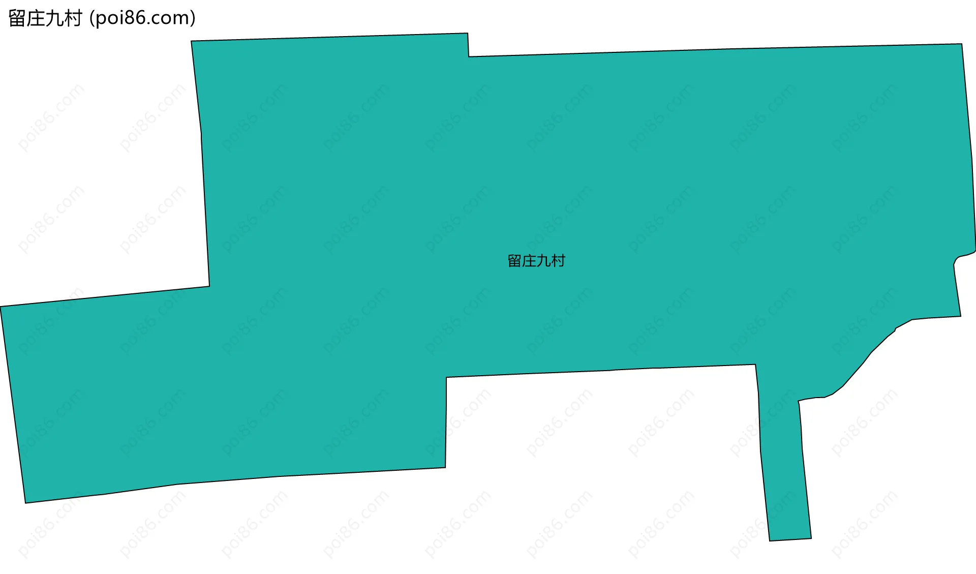 留庄九村边界地图