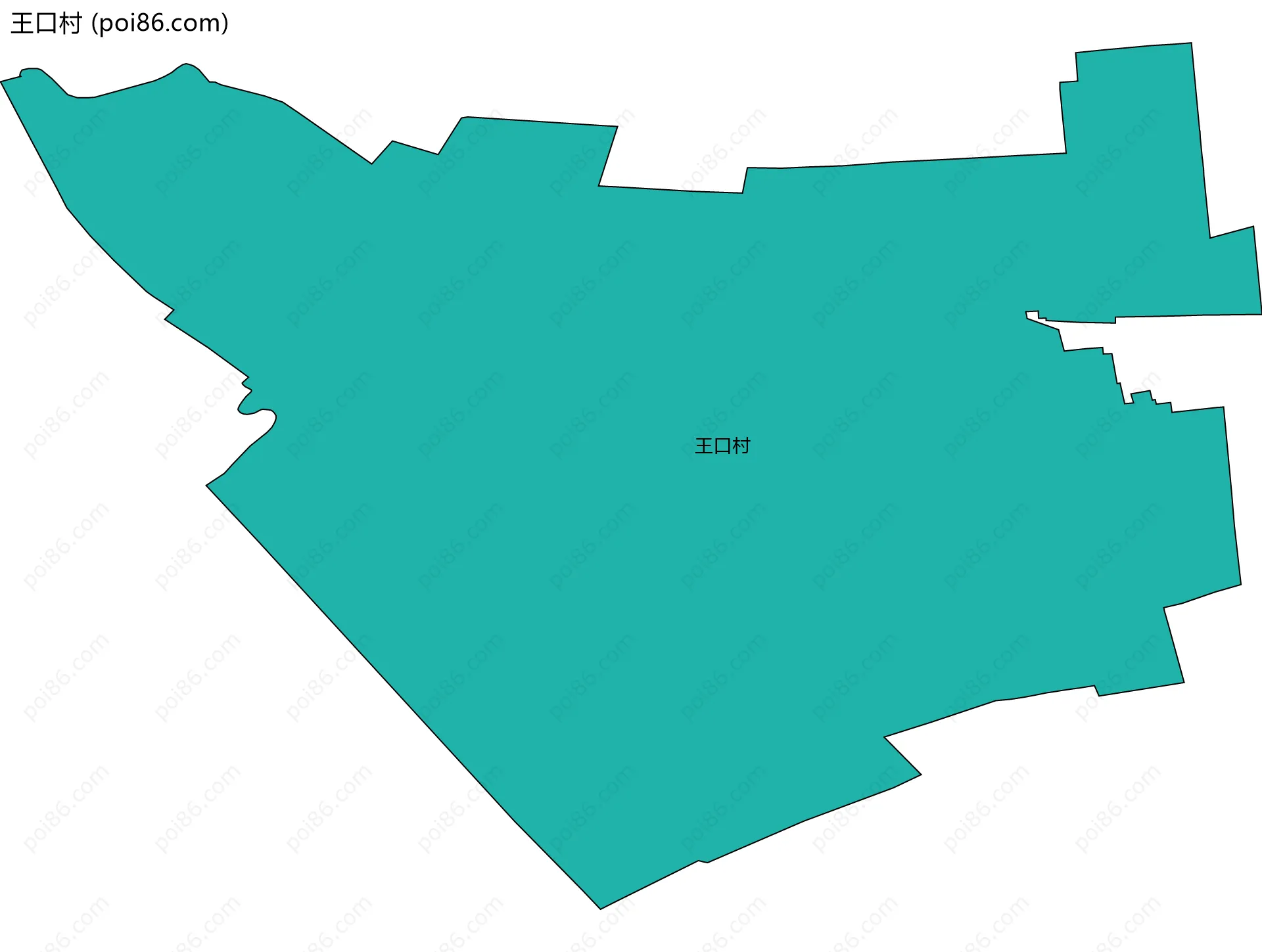 王口村边界地图