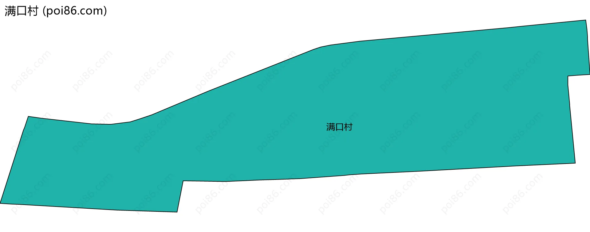 满口村边界地图