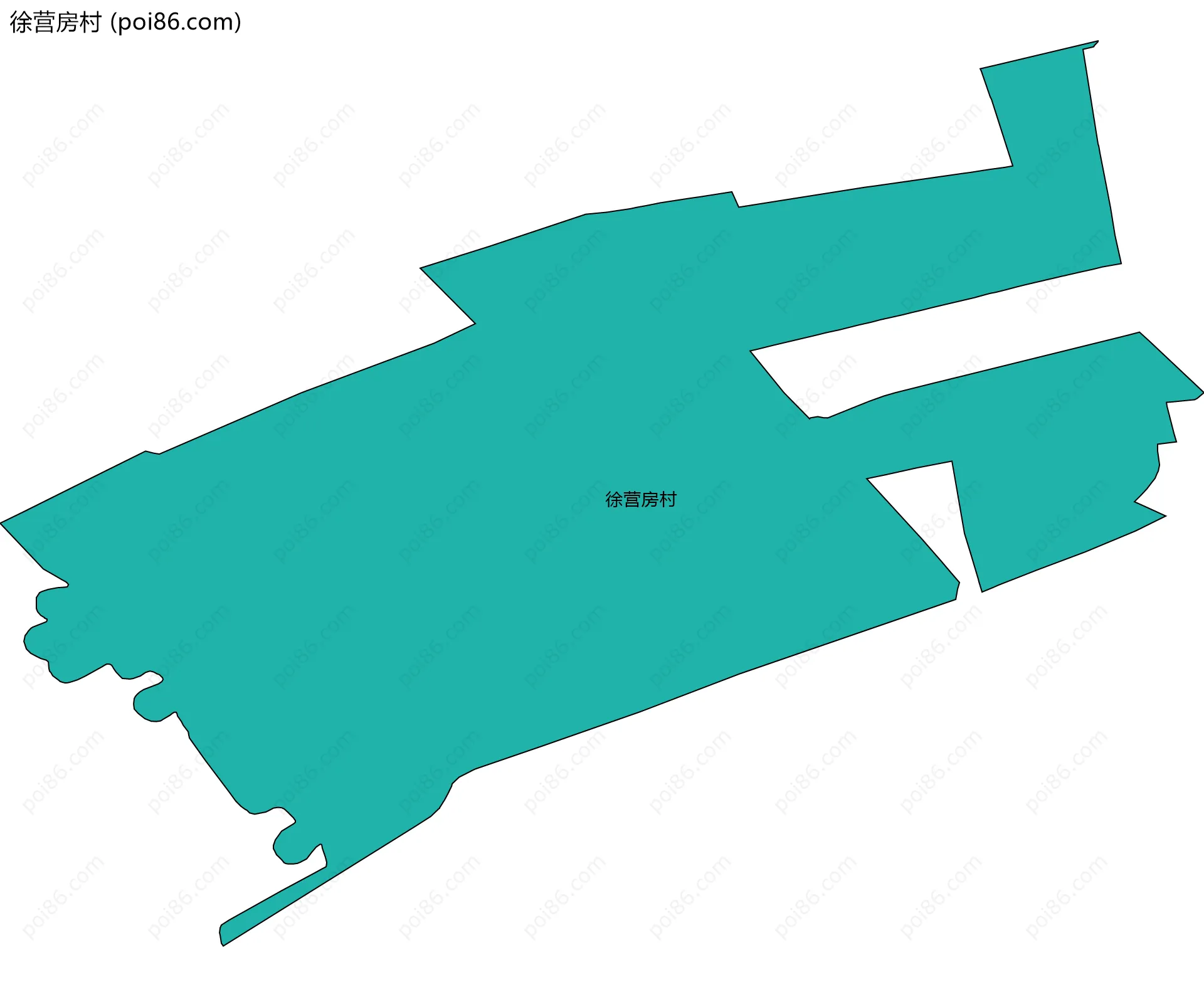 徐营房村边界地图