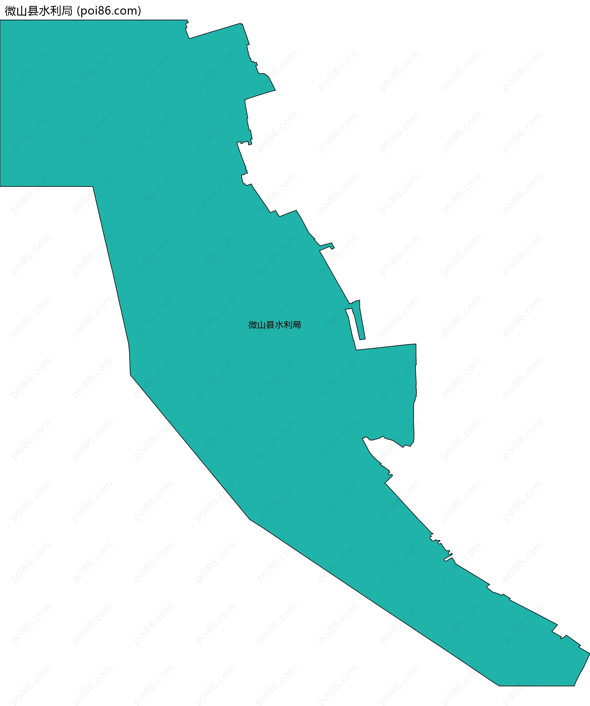 微山县水利局边界地图
