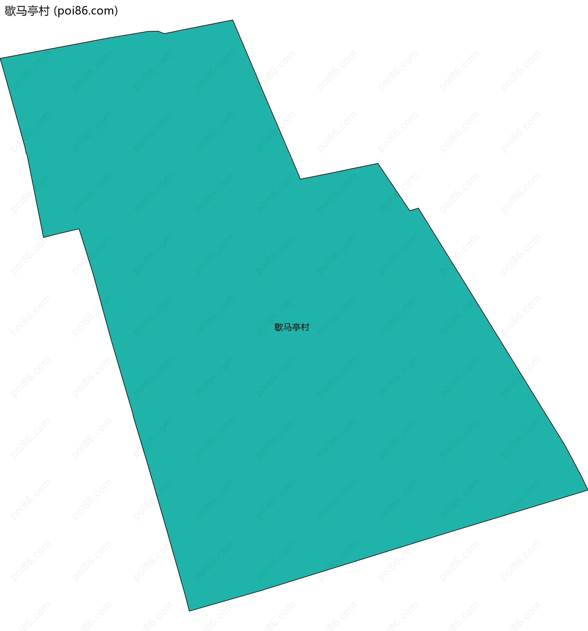 歇马亭村边界地图