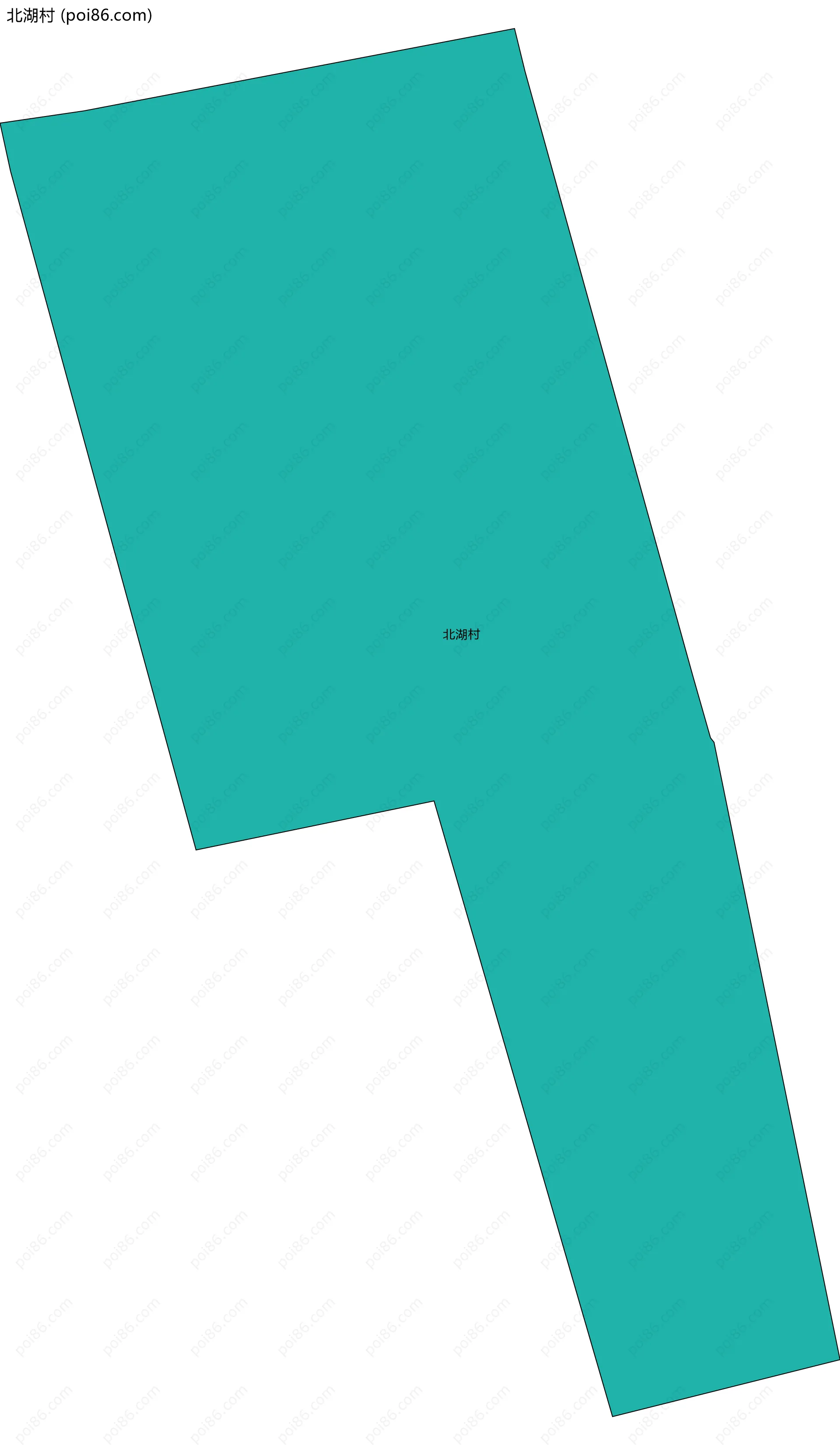 北湖村边界地图