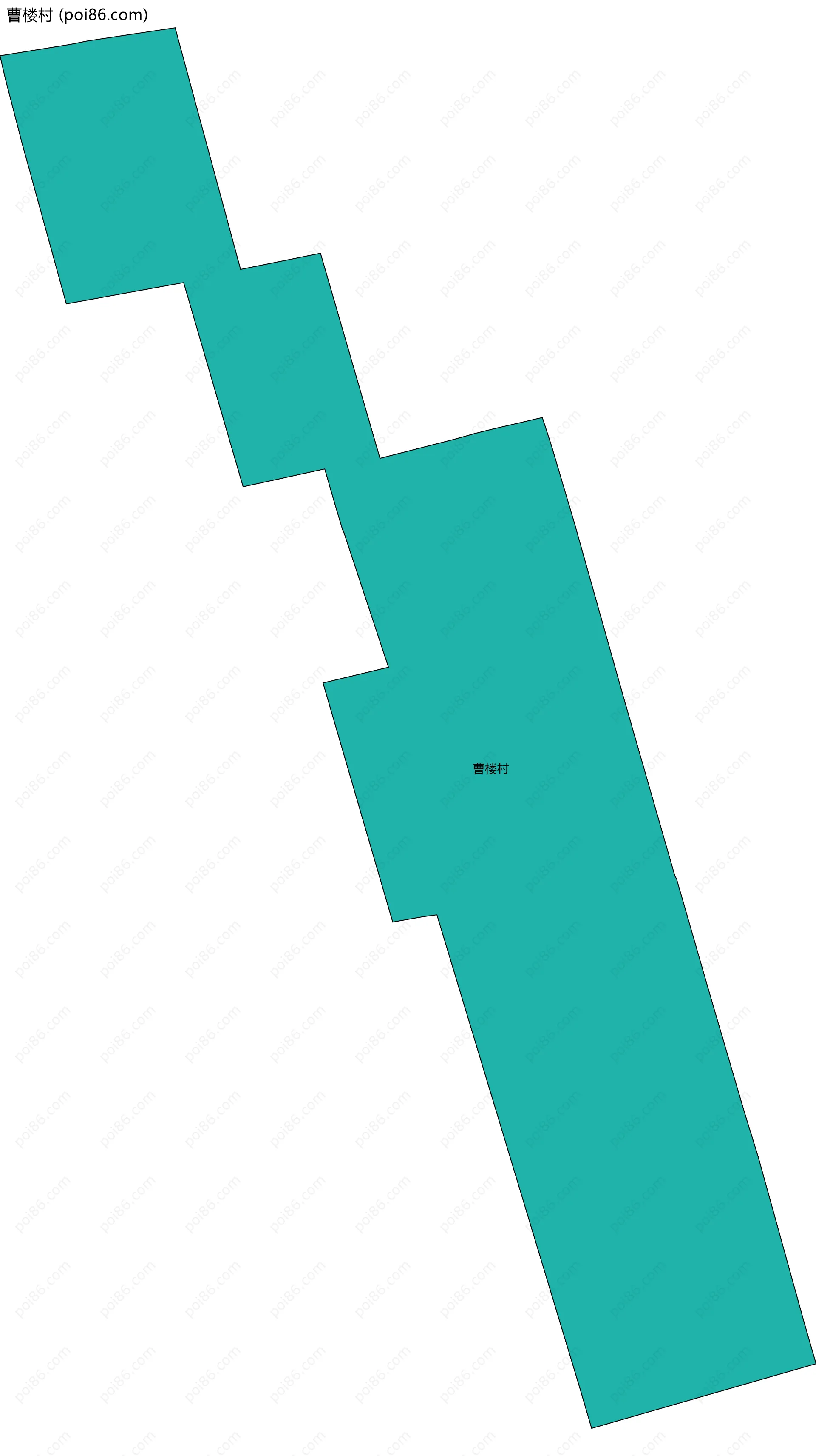 曹楼村边界地图