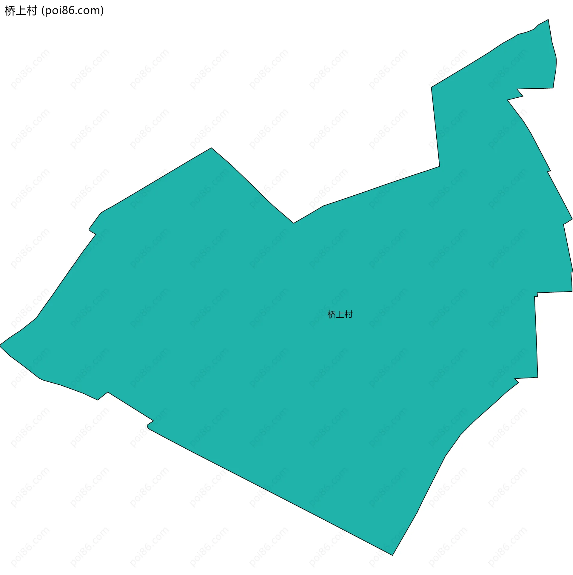 桥上村边界地图