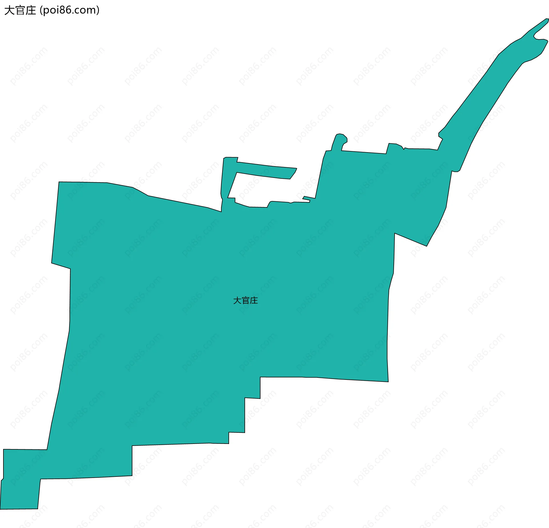 大官庄边界地图