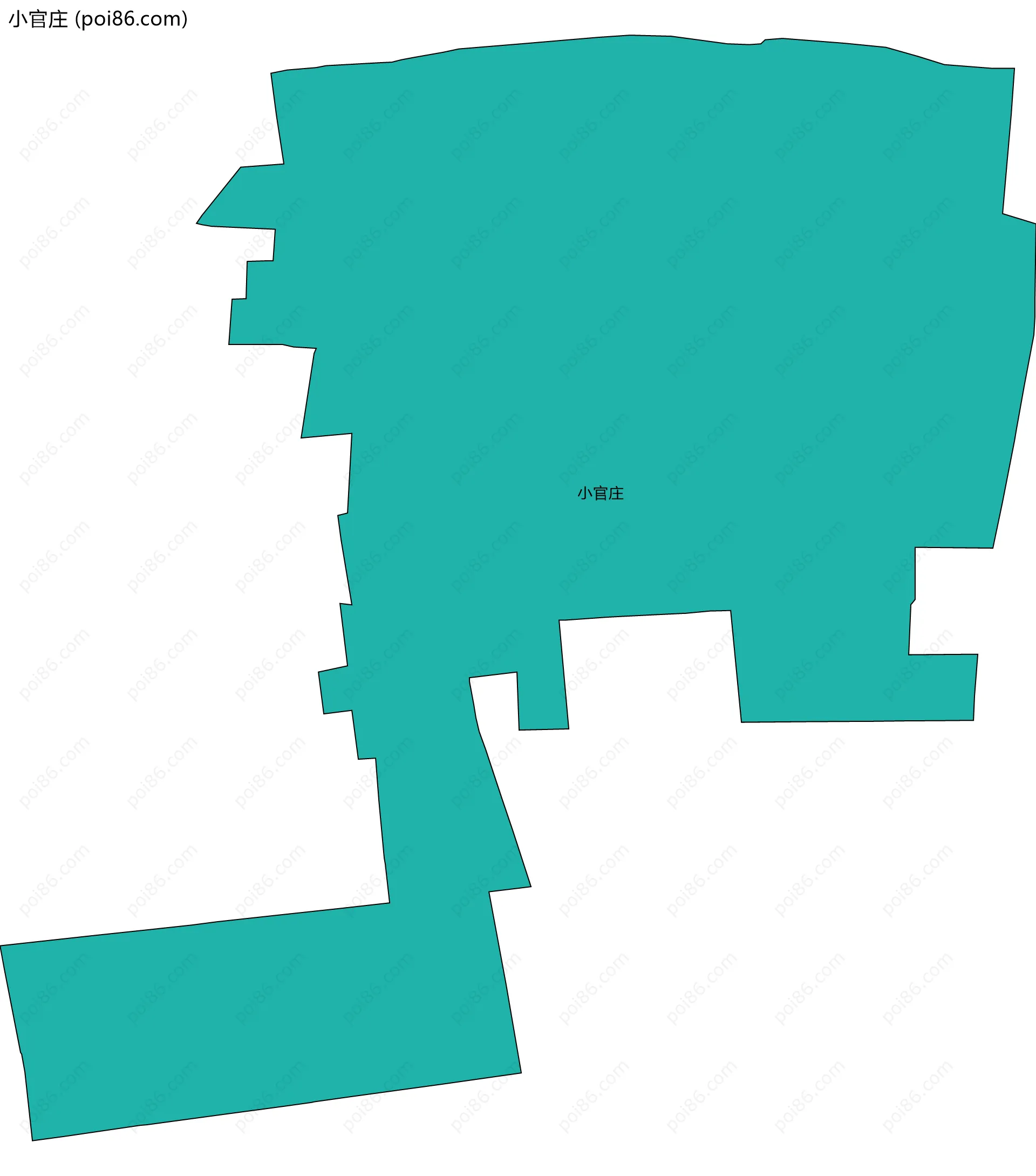 小官庄边界地图