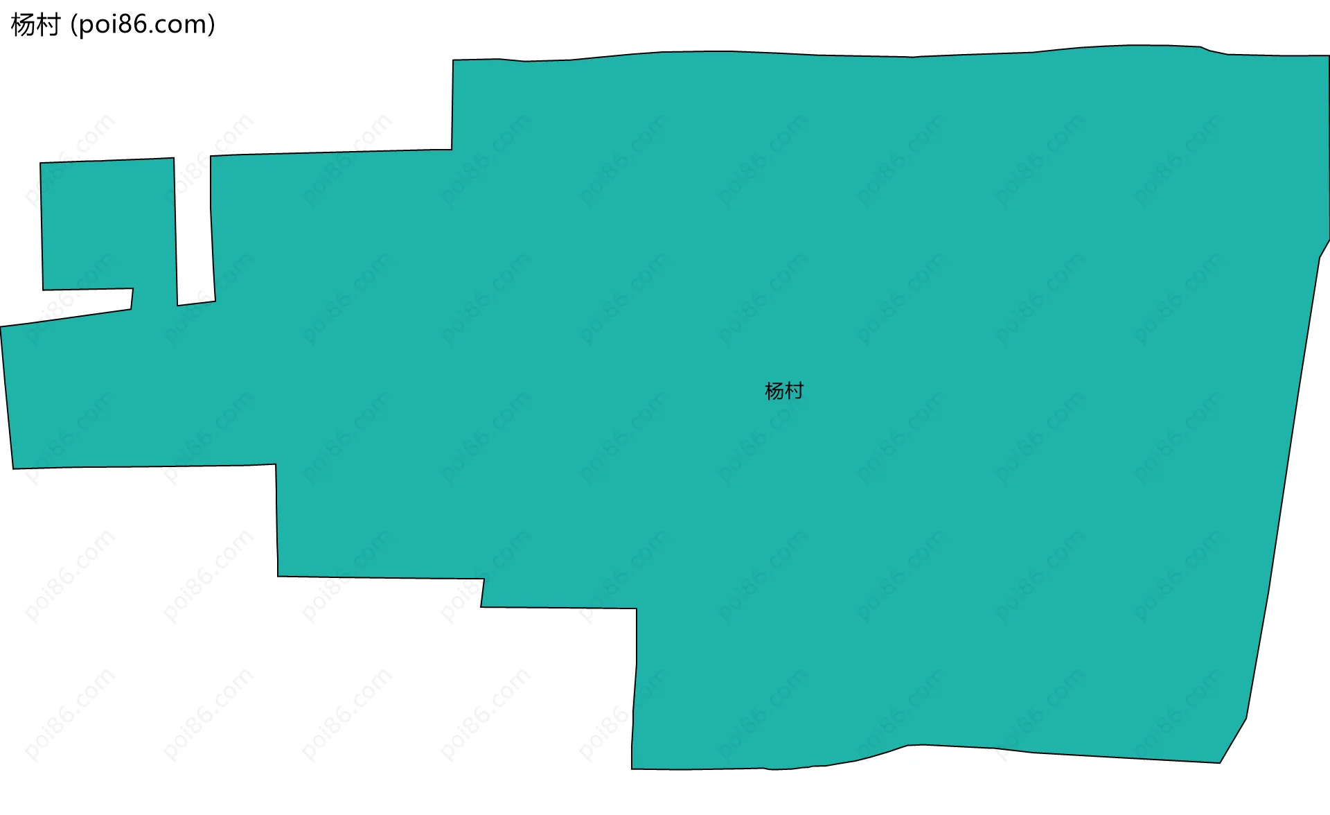 杨村边界地图