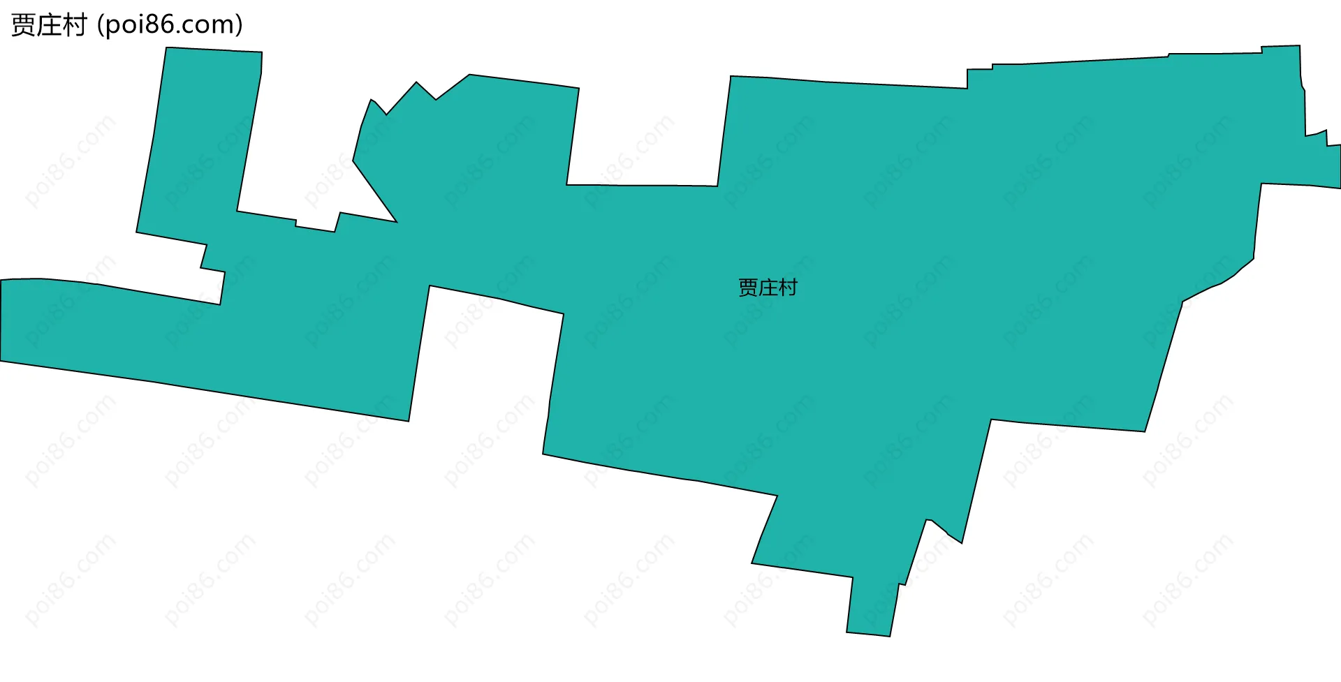 贾庄村边界地图