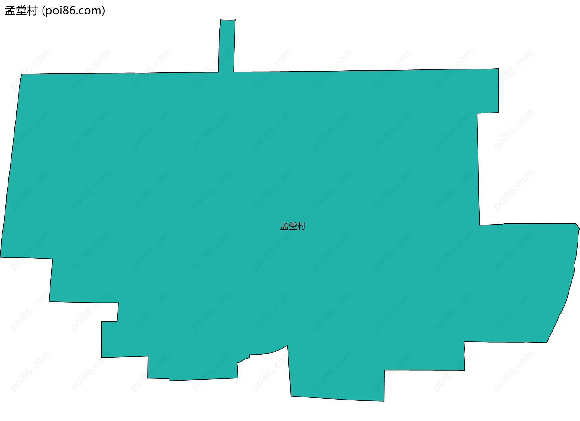 孟堂村边界地图
