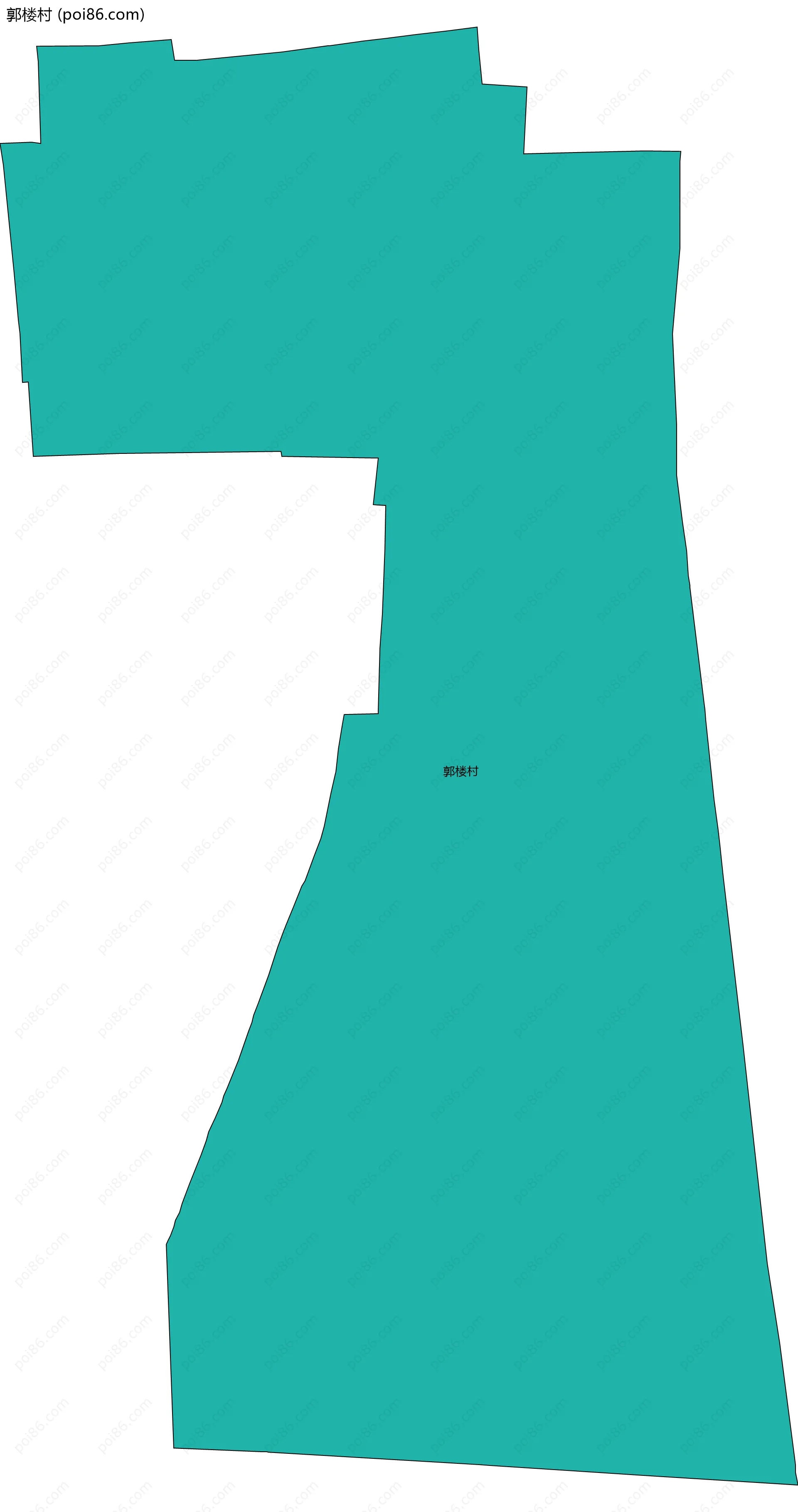 郭楼村边界地图