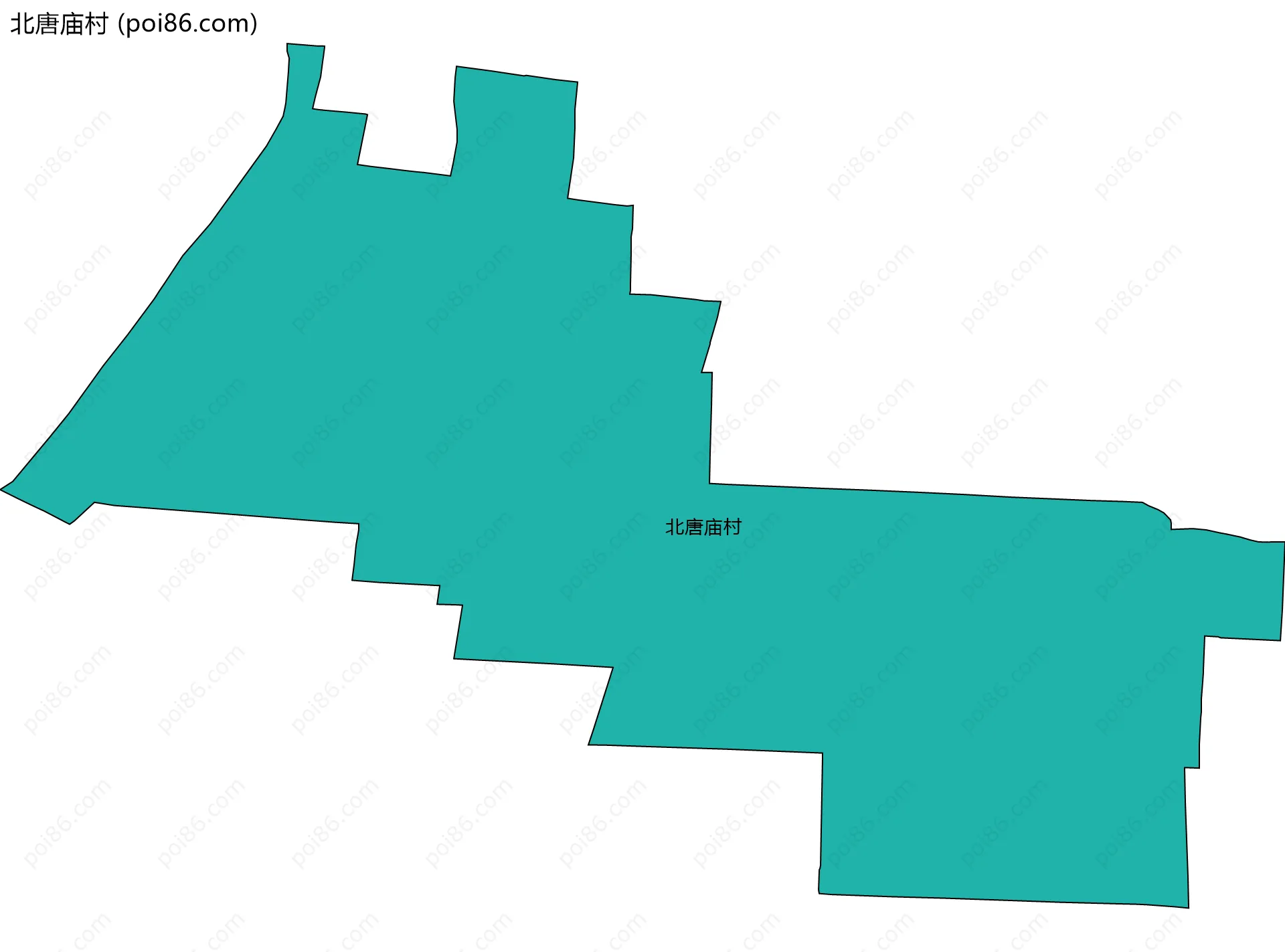 北唐庙村边界地图