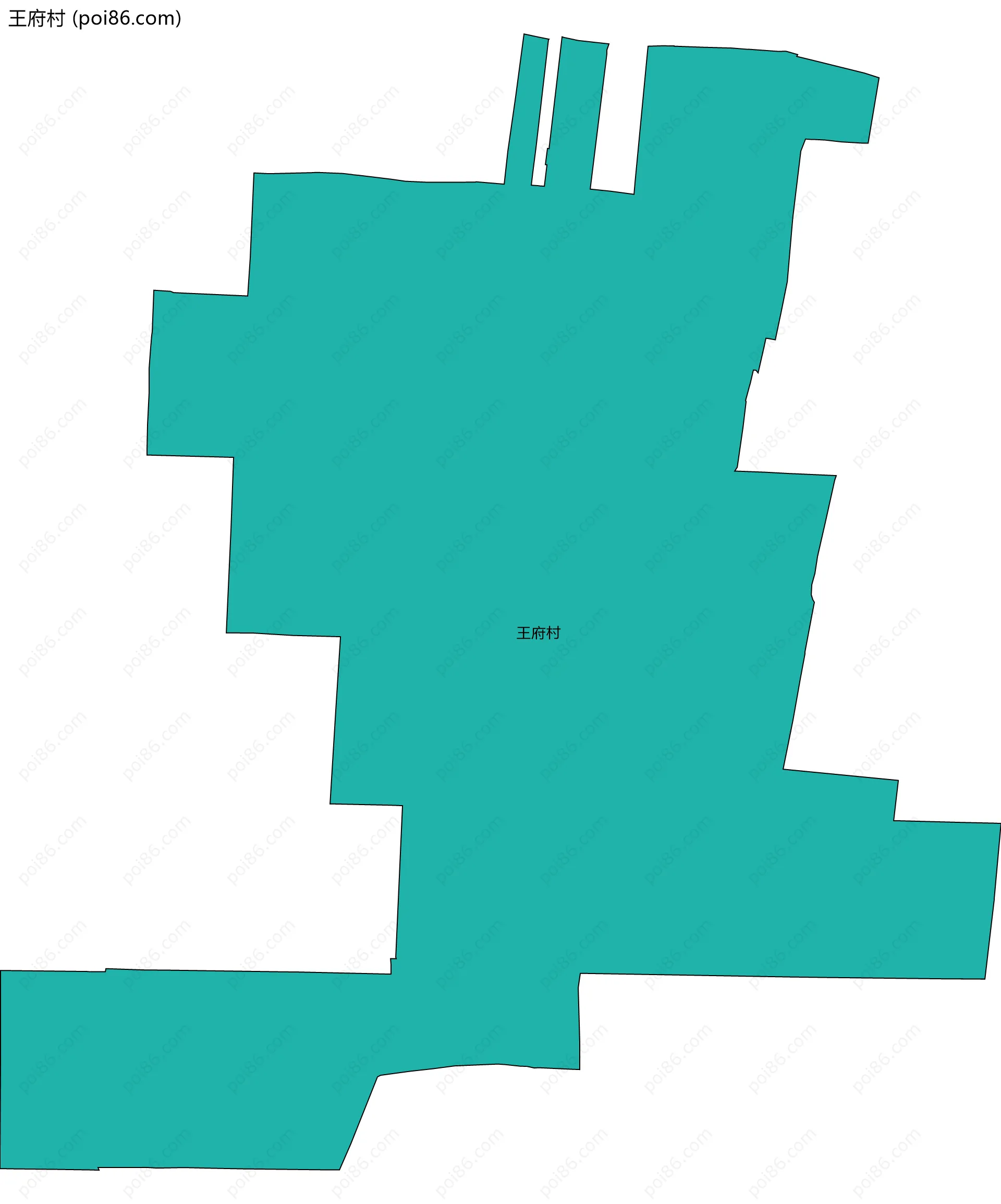 王府村边界地图