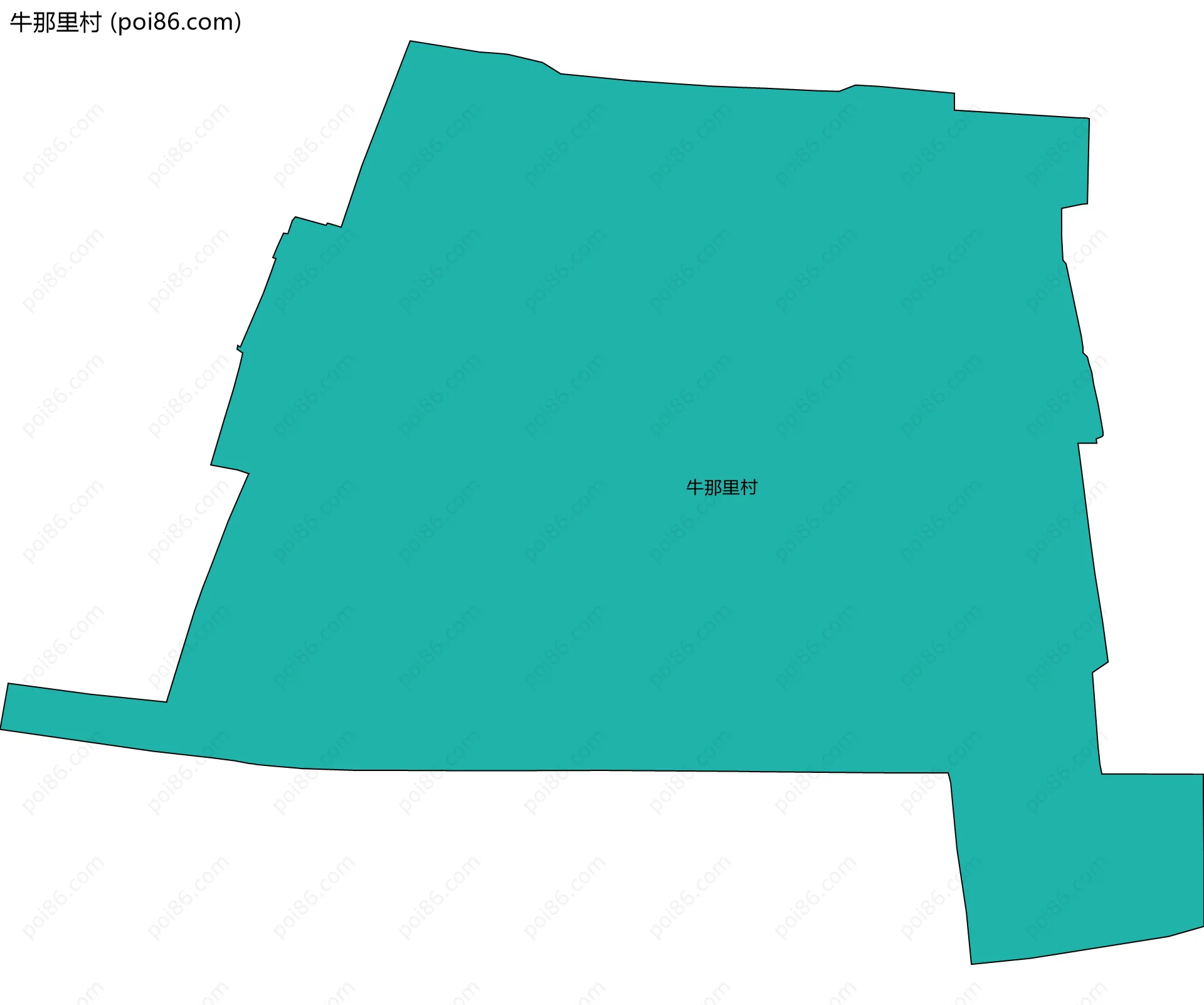 牛那里村边界地图